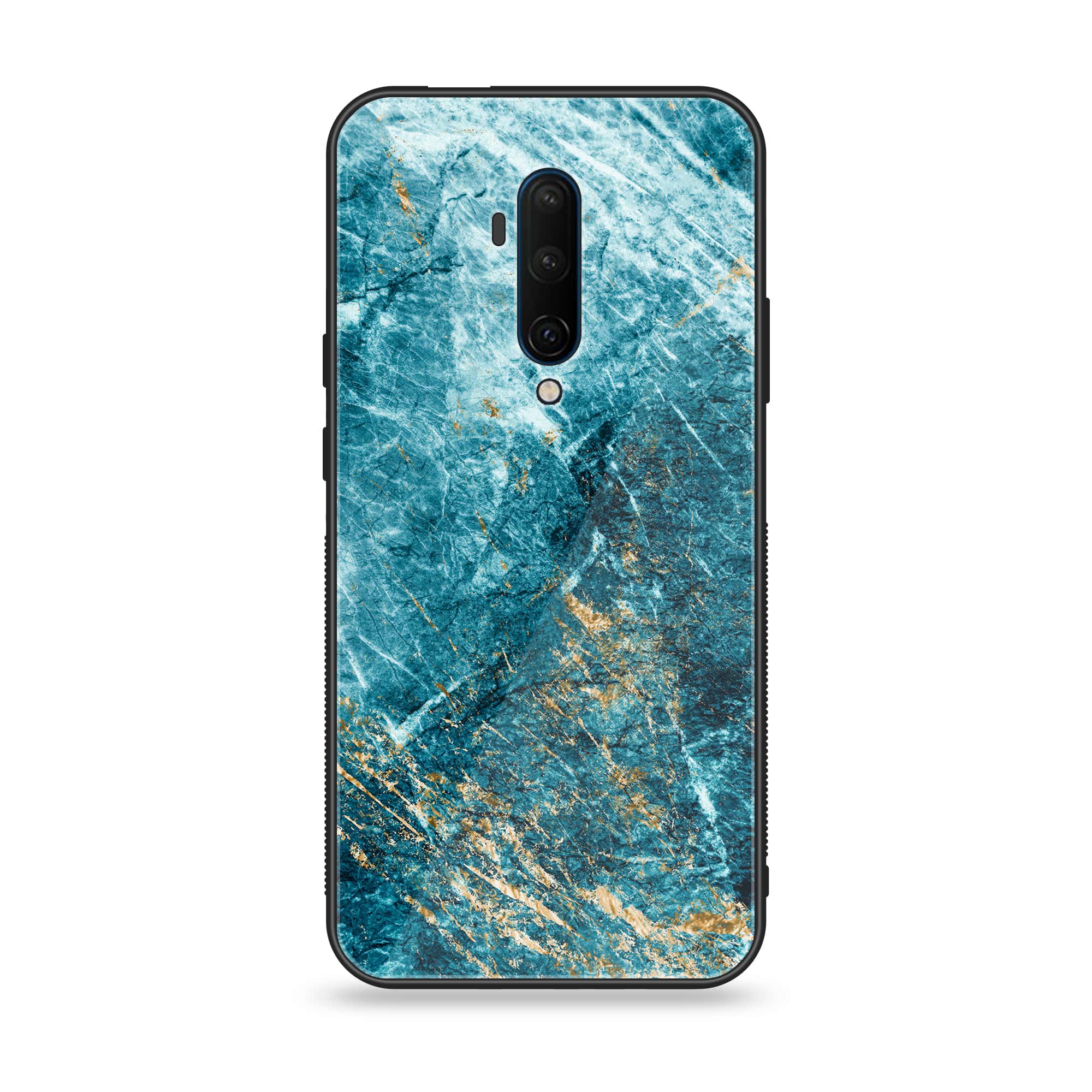 OnePlus 7T Pro - Blue Marble Series V 2.0 - Premium Printed Glass soft Bumper shock Proof Case