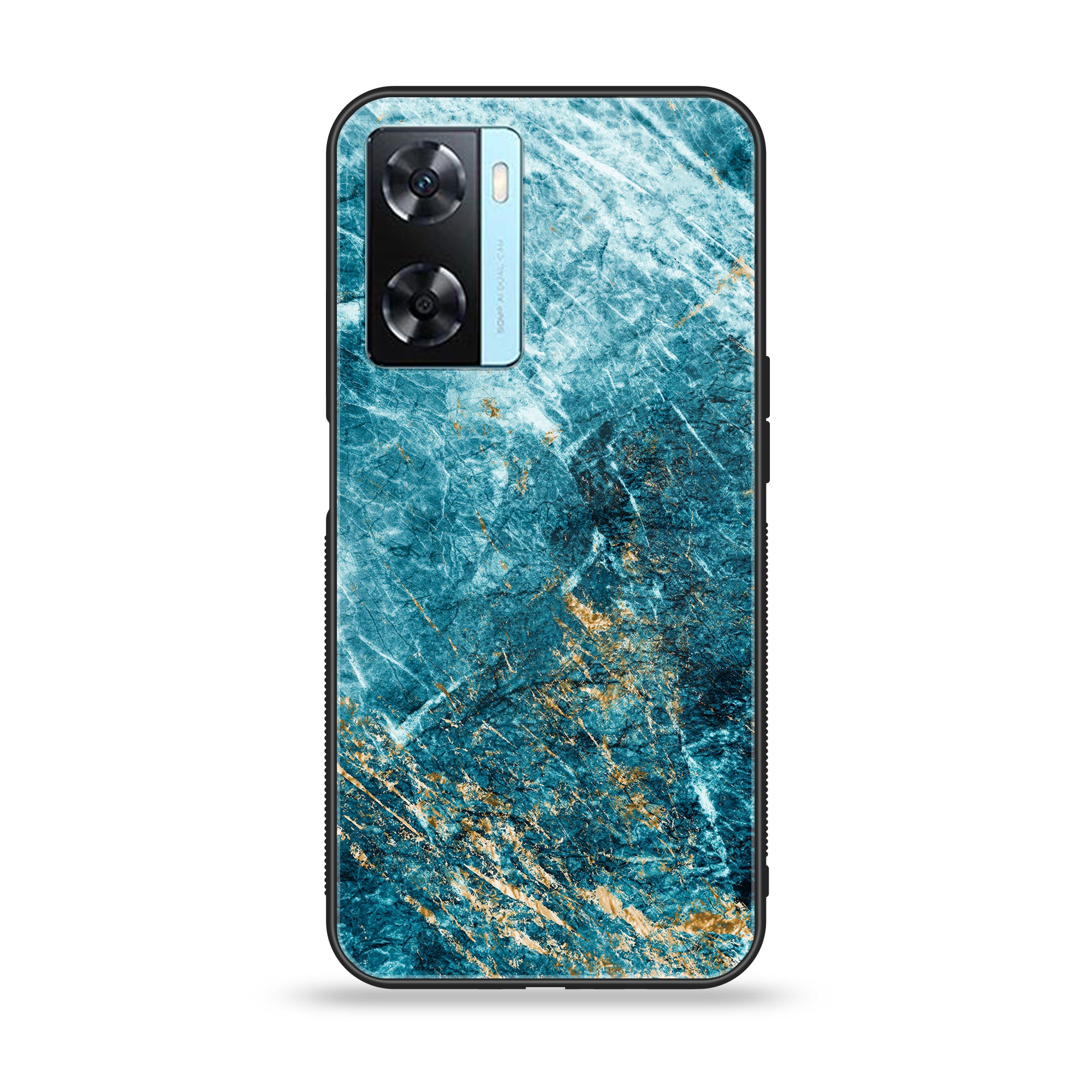 OnePlus Nord N20 SE - Blue Marble Series V 2.0 - Premium Printed Glass soft Bumper shock Proof Case