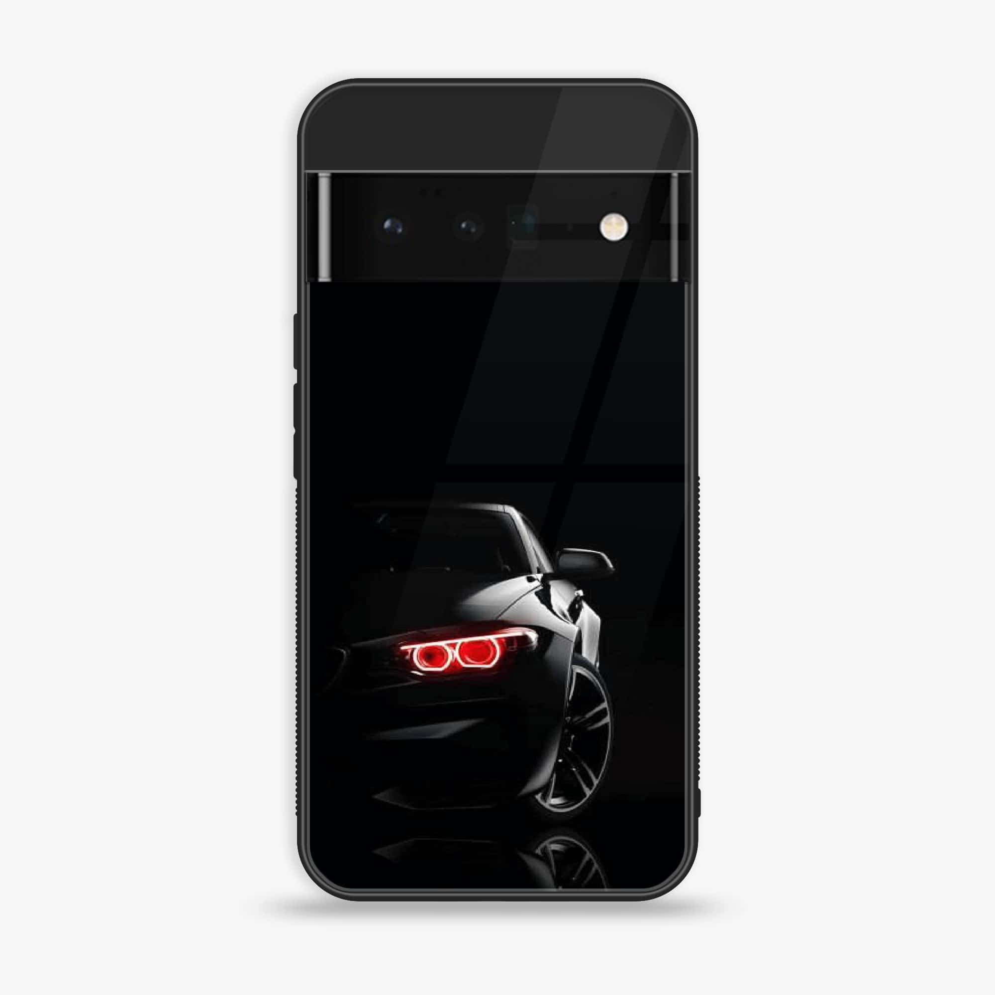 Google Pixel 6 - Black Art Series - Premium Printed Glass soft Bumper shock Proof Case