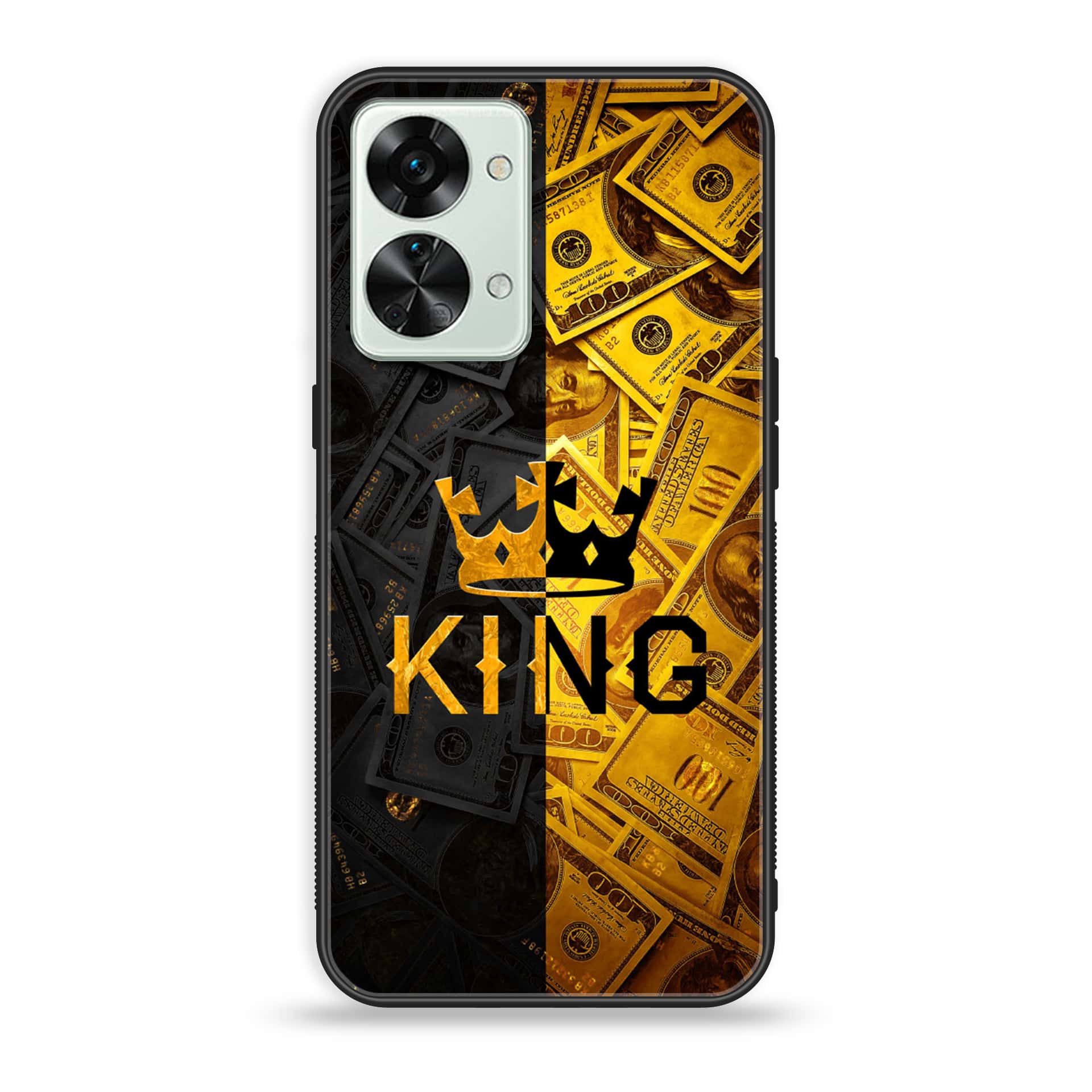 OnePlus Nord 2T 5G King Series V2.0 Series Premium Printed Glass soft Bumper shock Proof Case