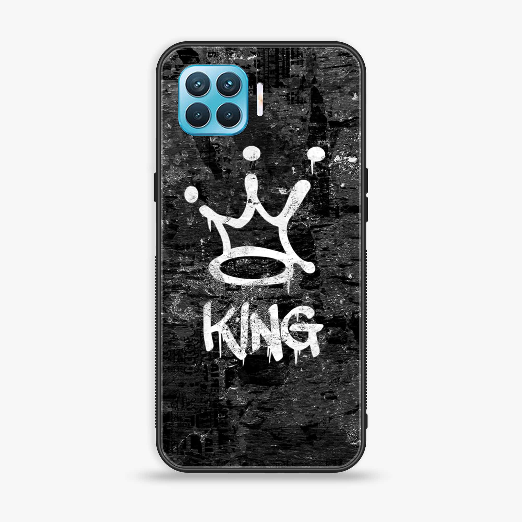 Oppo A93 4G - King Series V 2.0 - Premium Printed Glass soft Bumper shock Proof Case