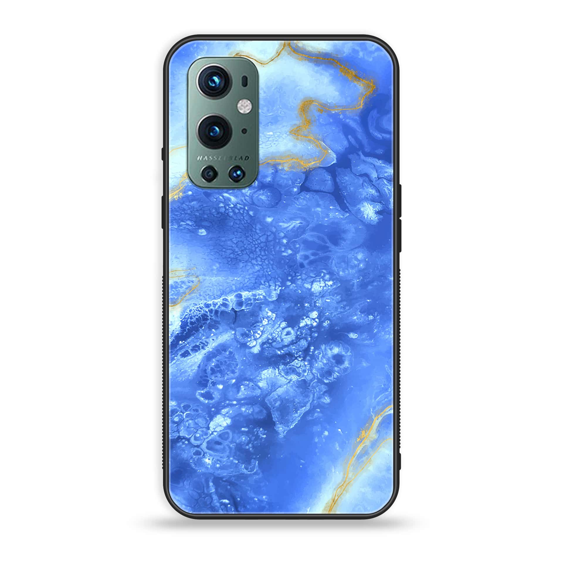 OnePlus 9 Pro - Blue Marble Series V 2.0 - Premium Printed Glass soft Bumper shock Proof Case