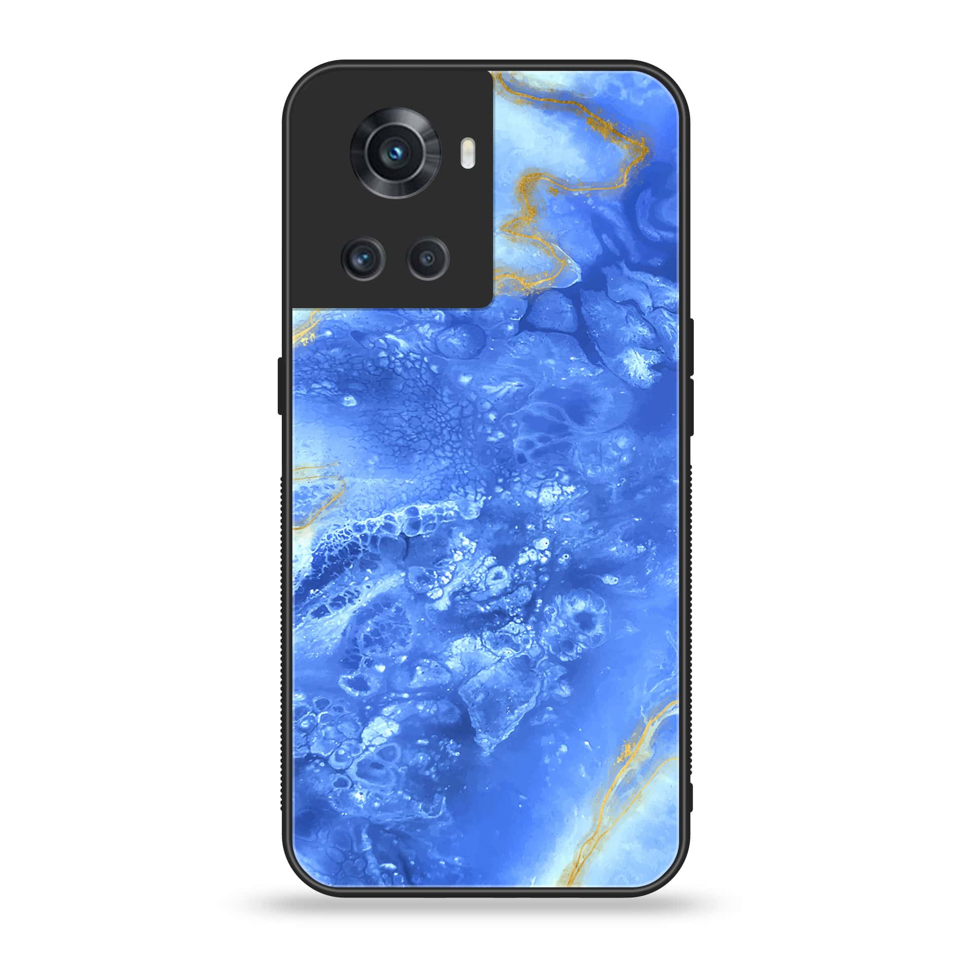 OnePlus Ace 5G - Blue Marble Series V 2.0 - Premium Printed Glass soft Bumper shock Proof Case