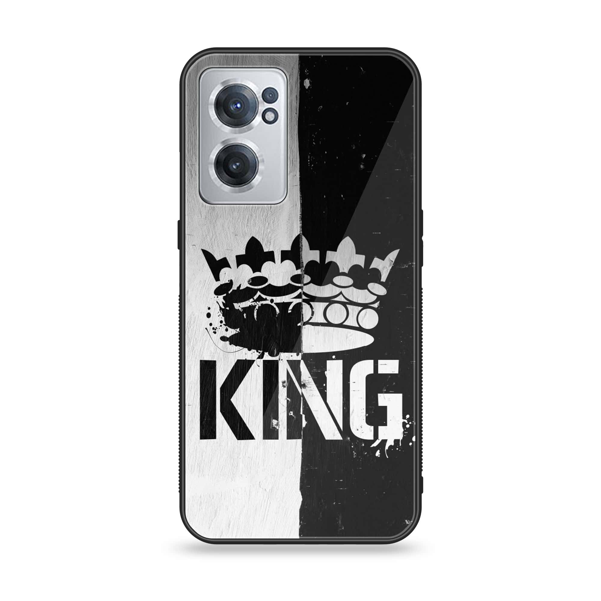 OnePlus Nord CE 2 5G - King Series V 2.0 - Premium Printed Glass soft Bumper shock Proof Case
