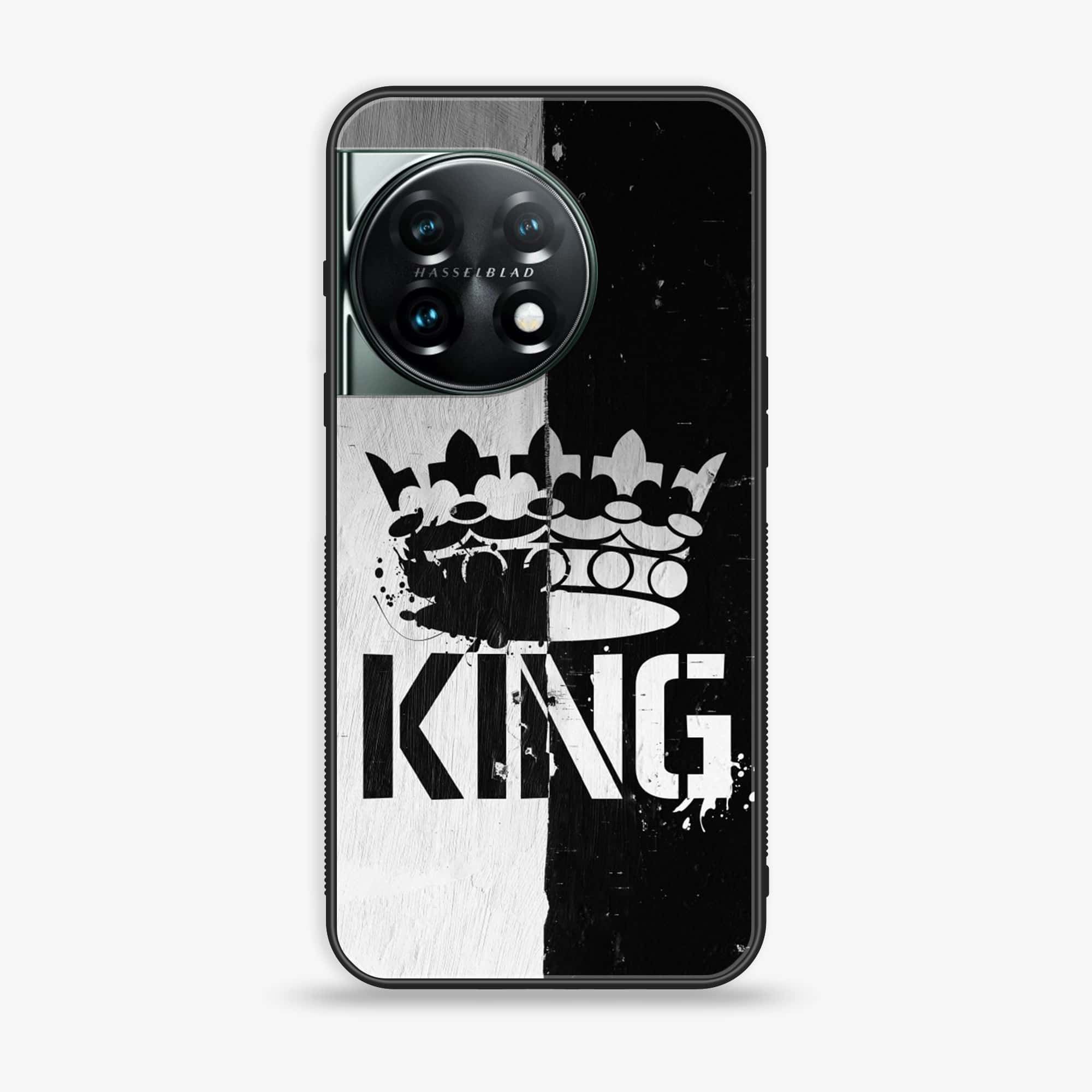 OnePlus 11 5G -King Series V 2.0- Premium Printed Glass soft Bumper shock Proof Case