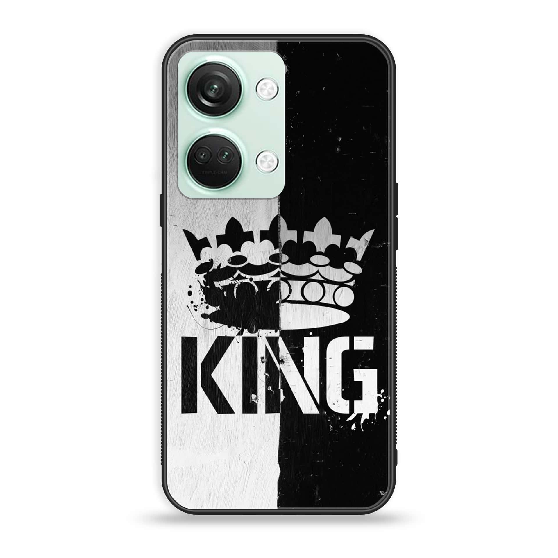 OnePlus Nord 3 5G - King Series V 2.0 - Premium Printed Glass soft Bumper shock Proof Case