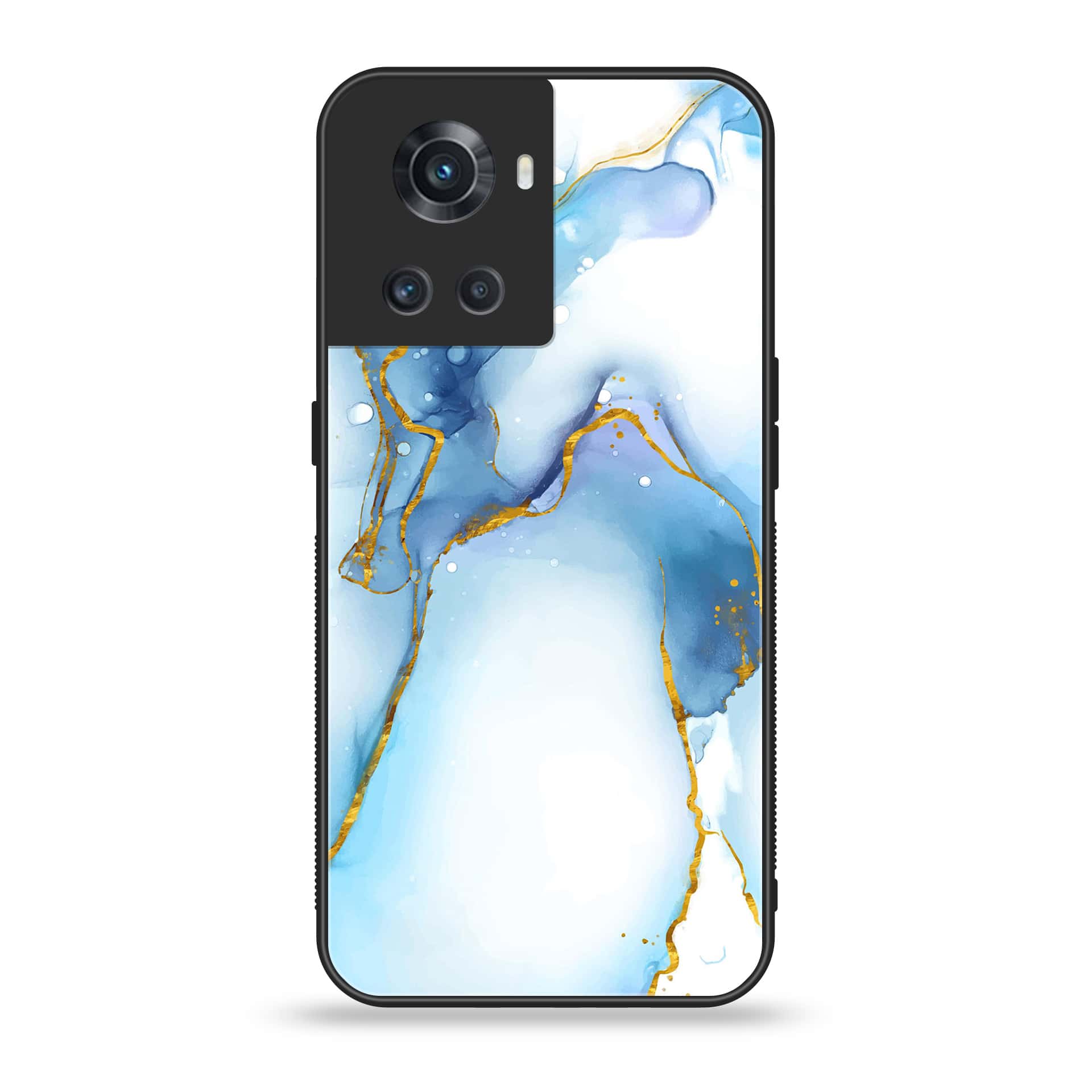 OnePlus Ace 5G - Blue Marble Series V 2.0 - Premium Printed Glass soft Bumper shock Proof Case