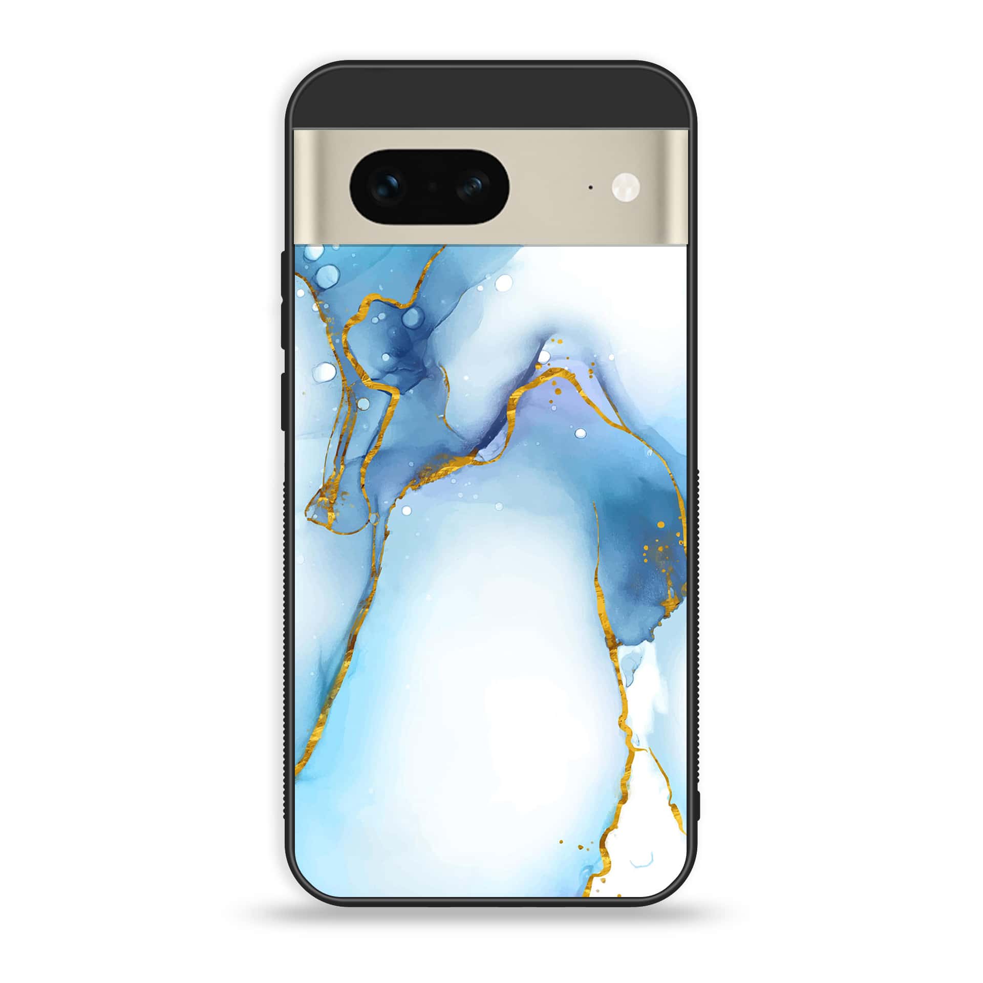 Google Pixel 7 - Blue Marble Series V 2.0 - Premium Printed Glass soft Bumper shock Proof Case