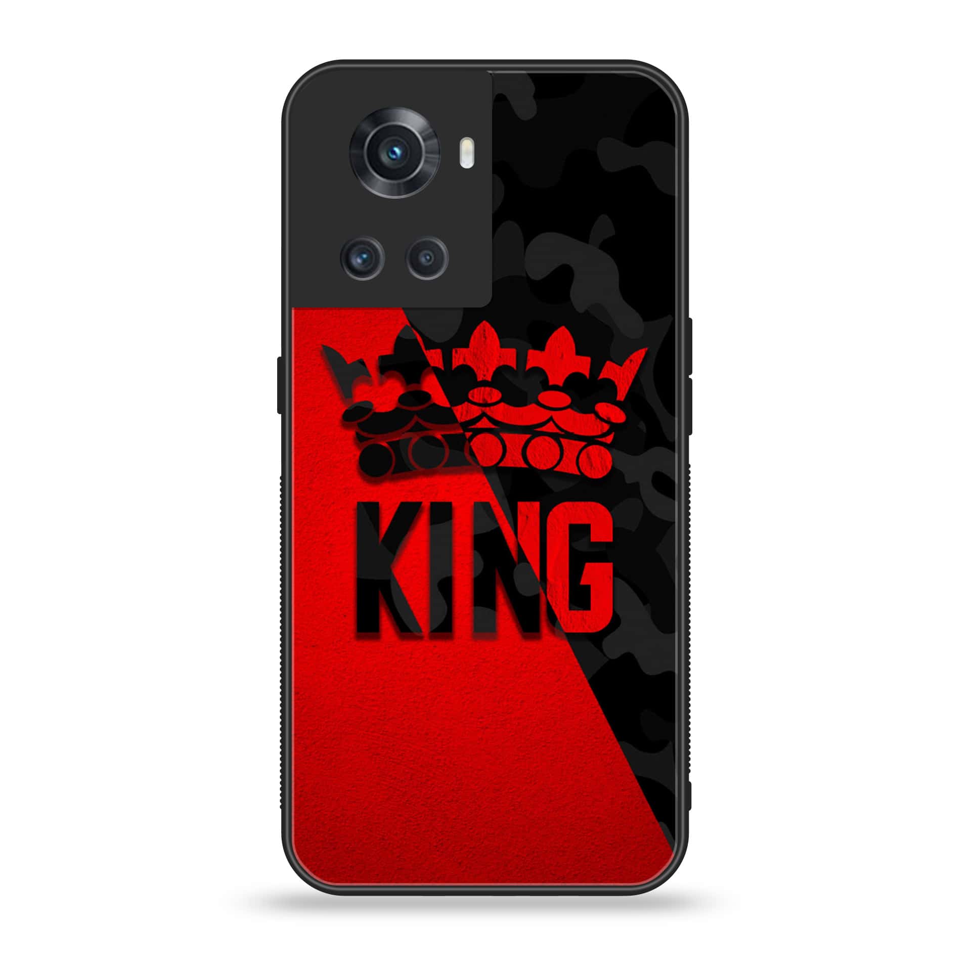 OnePlus Ace 5G - King Series V 2.0 - Premium Printed Glass soft Bumper shock Proof Case