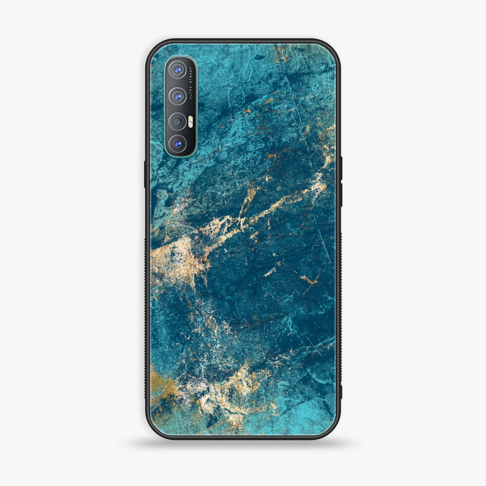 Oppo Find X2 Neo - Blue Marble V 2.0 - Premium Printed Glass soft Bumper shock Proof Case