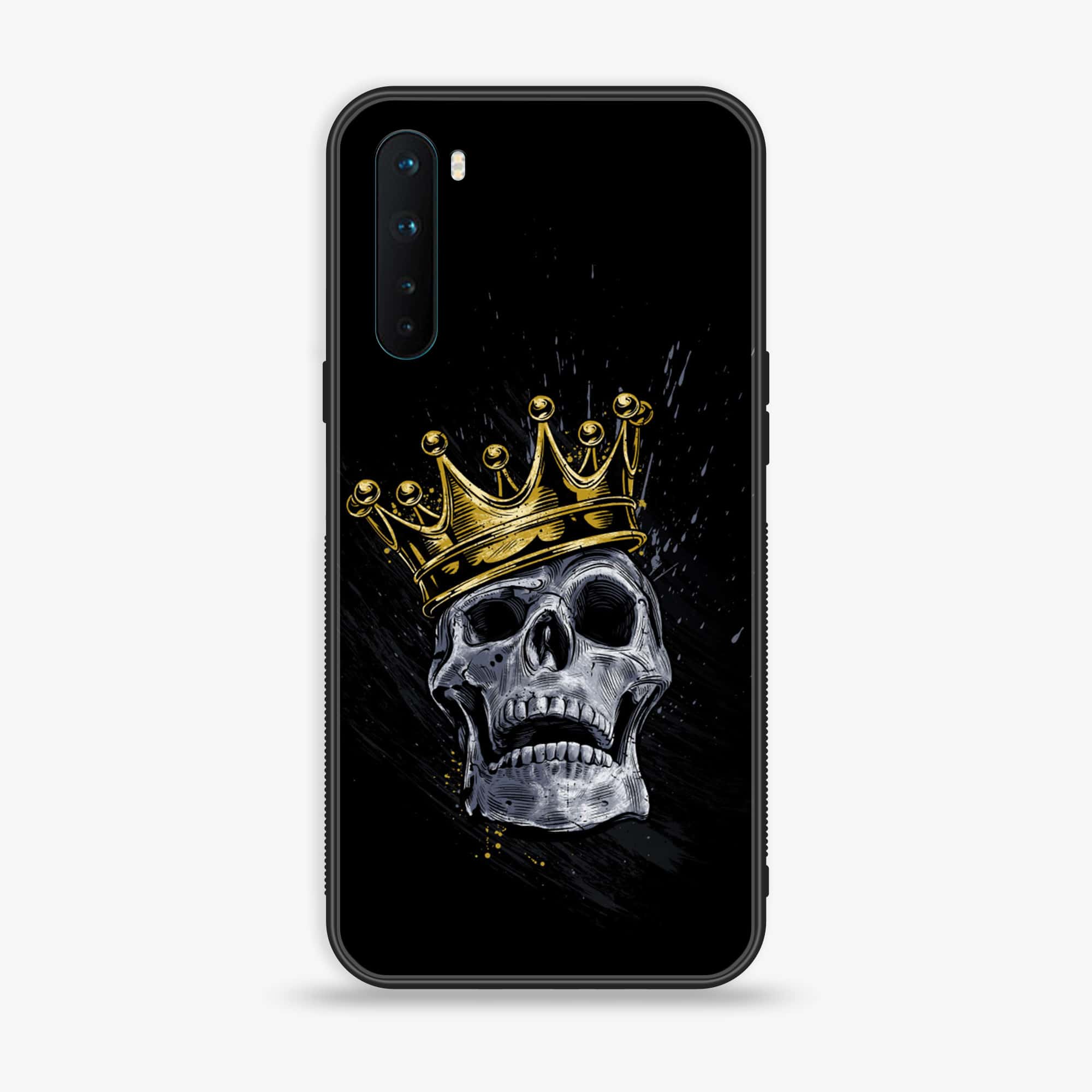 OnePlus Nord - King Series V 2.0 - Premium Printed Glass soft Bumper shock Proof Case