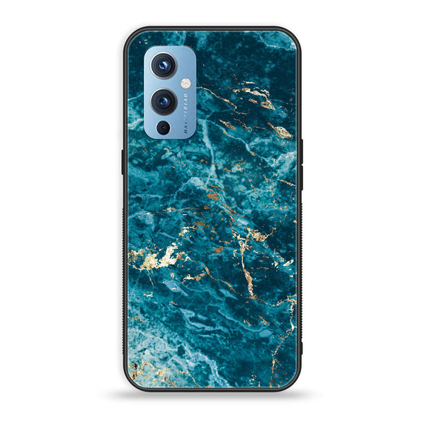 OnePlus 9 - Blue Marble V 2.0 Series - Premium Printed Glass soft Bumper shock Proof Case