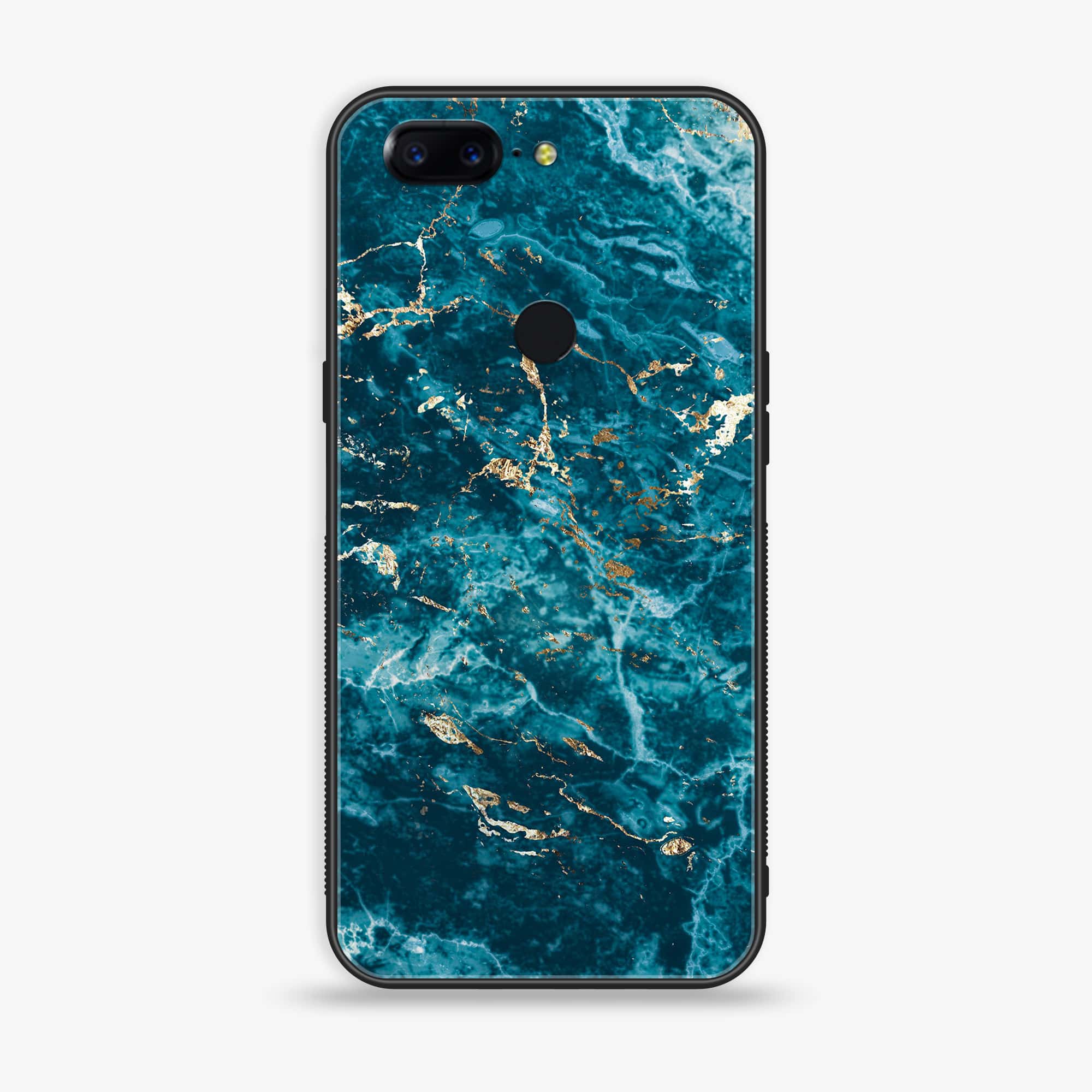 OnePlus 5T - Blue Marble Series V 2.0 - Premium Printed Glass soft Bumper shock Proof Case