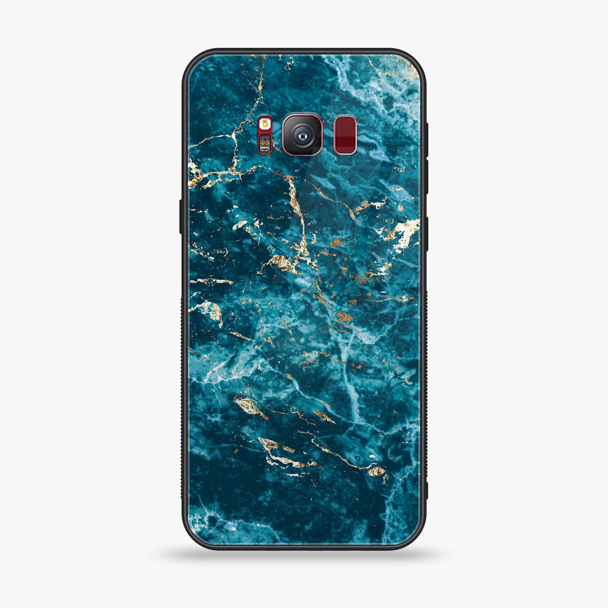 Galaxy S8 Plus - Blue Marble Series V 2.0 - Premium Printed Glass soft Bumper shock Proof Case