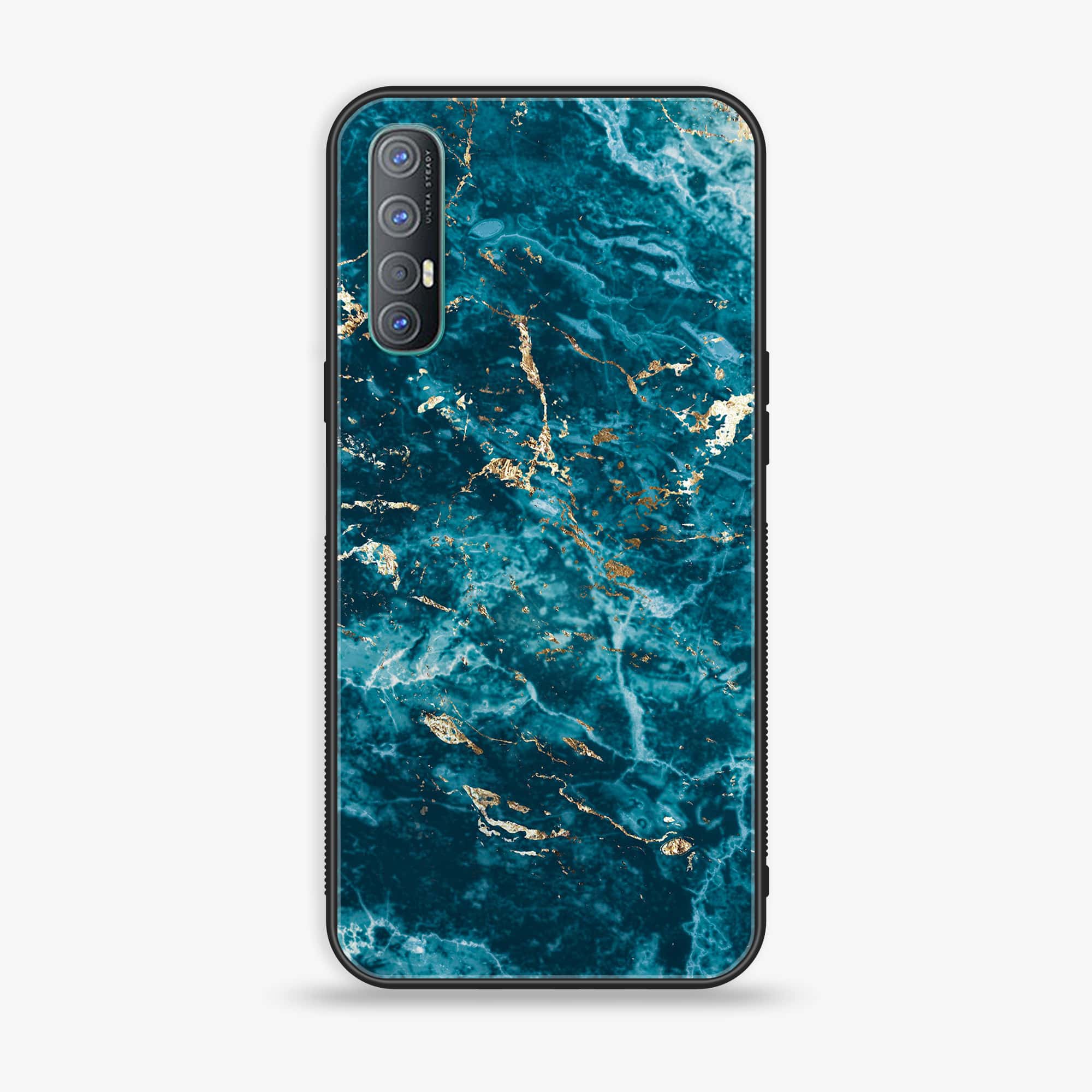 Oppo Find X2 Neo - Blue Marble V 2.0 - Premium Printed Glass soft Bumper shock Proof Case
