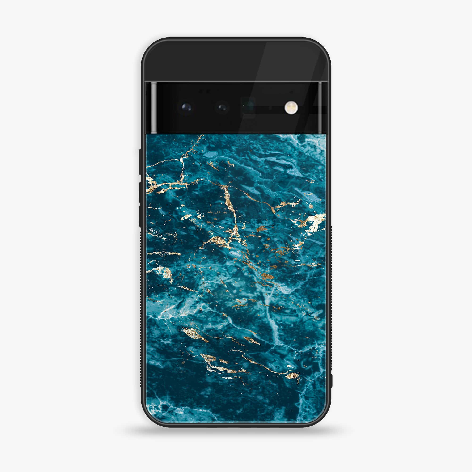 Google Pixel 6 - Blue Marble Series V 2.0 - Premium Printed Glass soft Bumper shock Proof Case