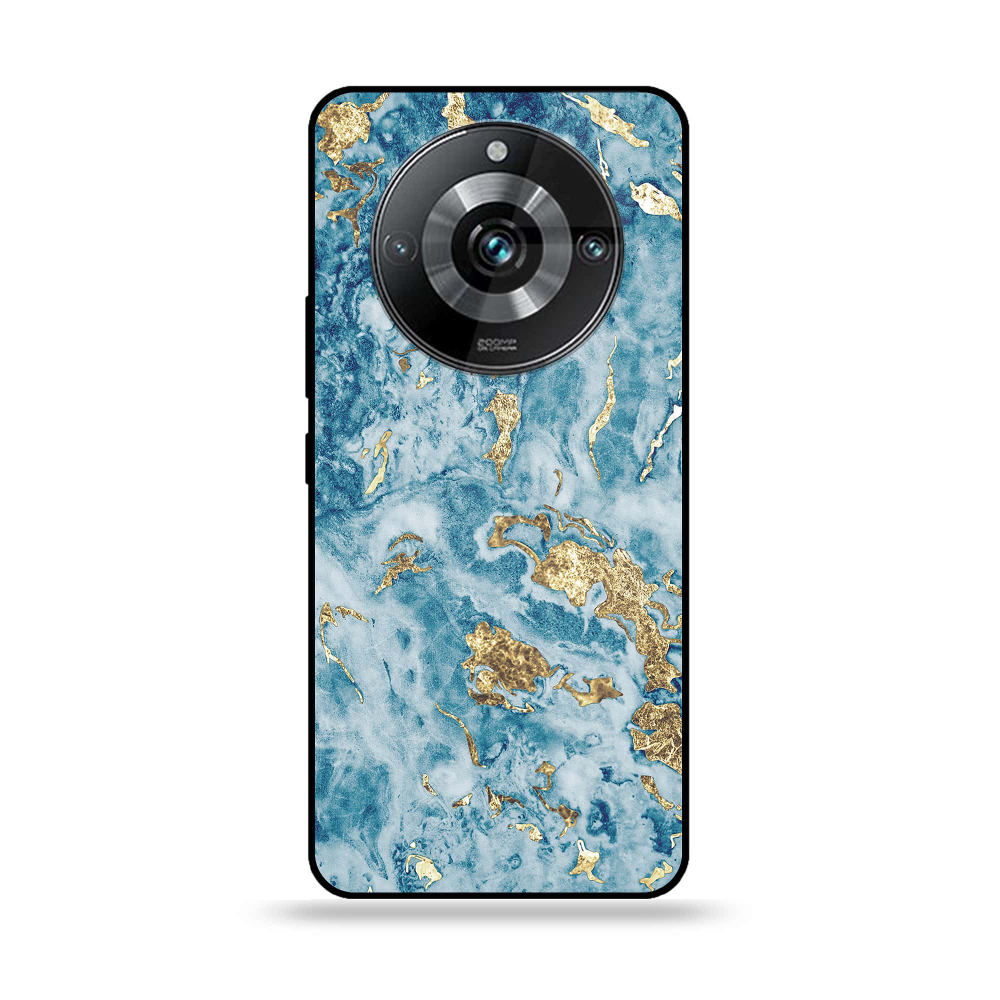 Realme 11 Pro Plus - Blue Marble Series V 2.0 - Premium Printed Glass soft Bumper shock Proof Case