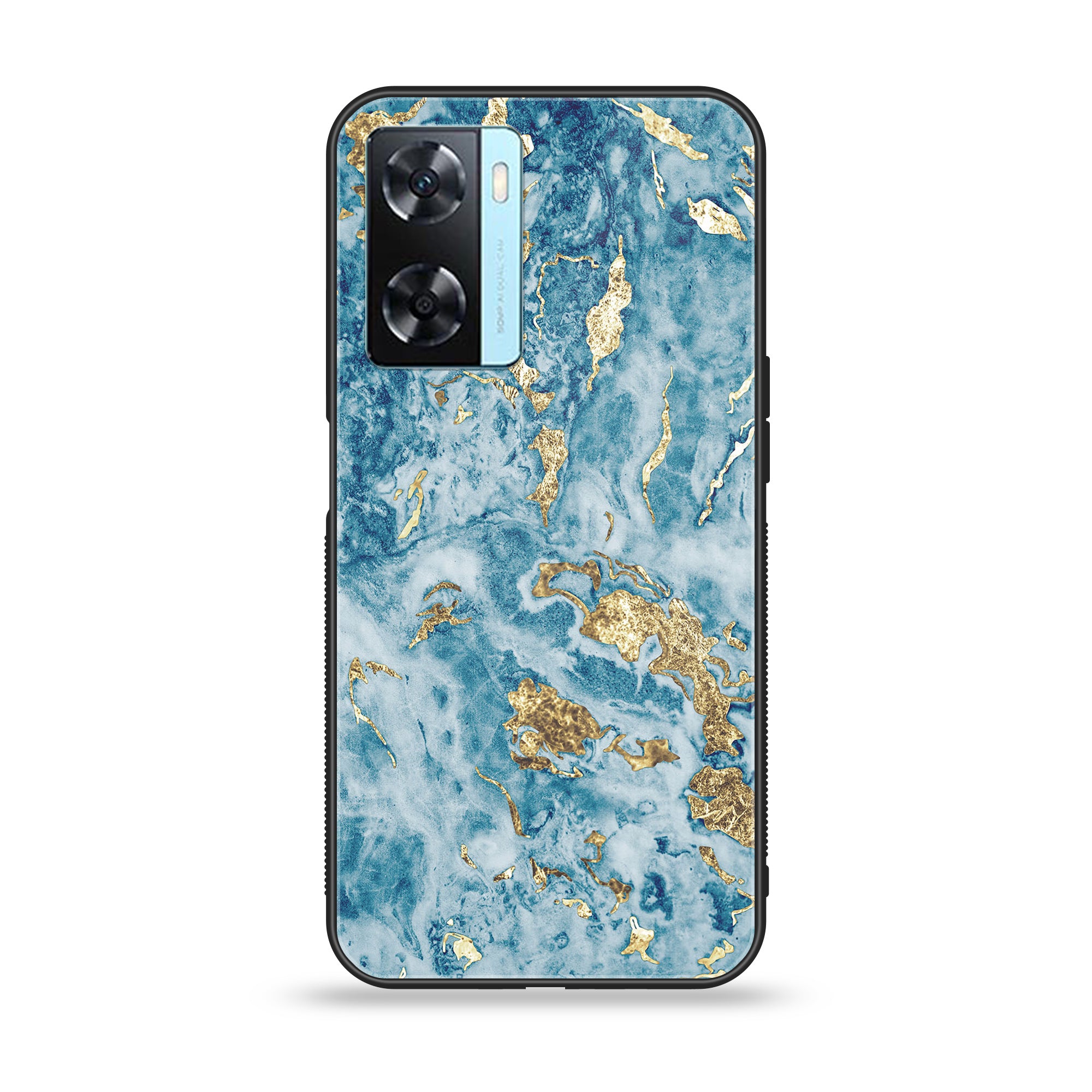 OnePlus Nord N20 SE - Blue Marble Series V 2.0 - Premium Printed Glass soft Bumper shock Proof Case