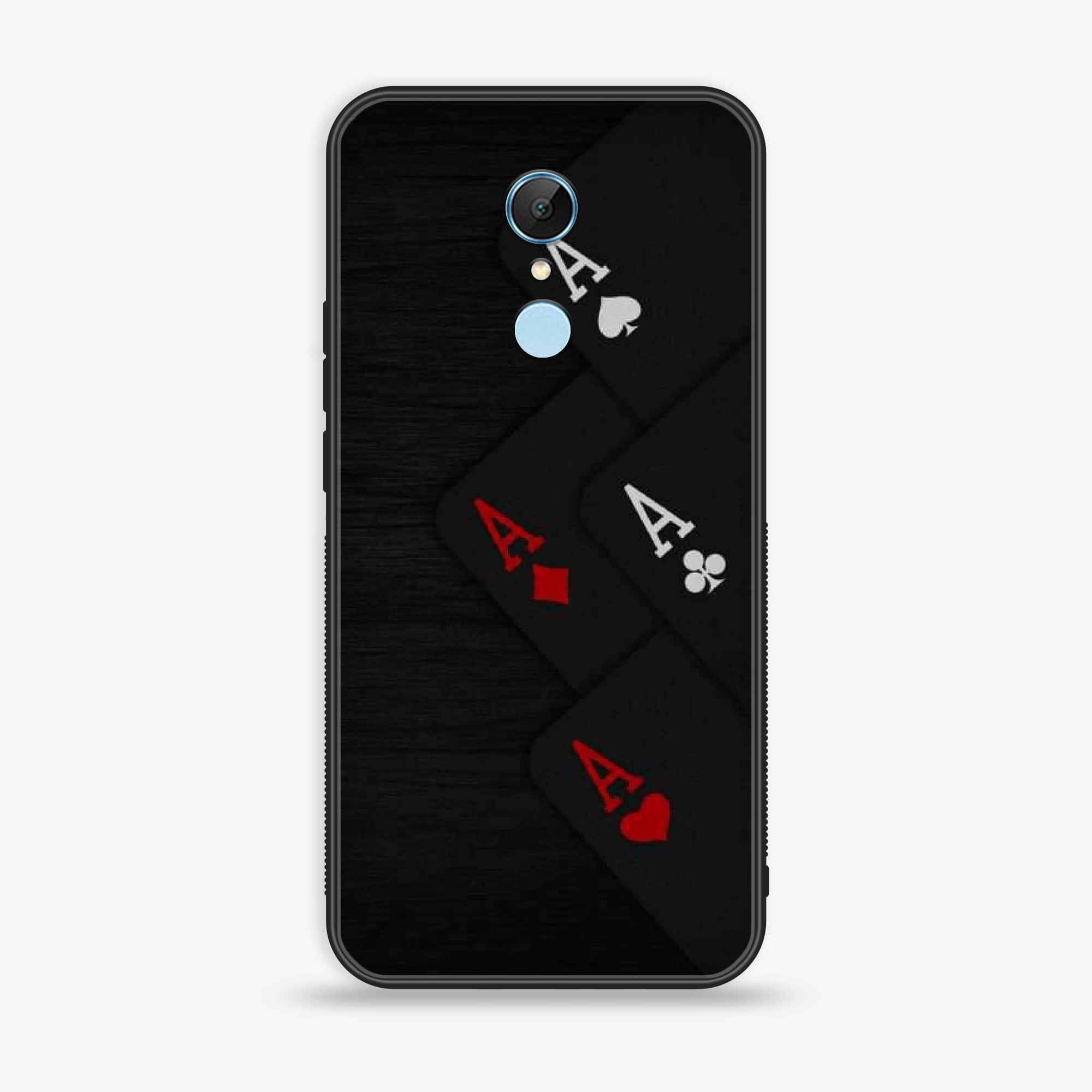 Xiaomi Redmi 5 - Black Art Series - Premium Printed Glass soft Bumper shock Proof Case