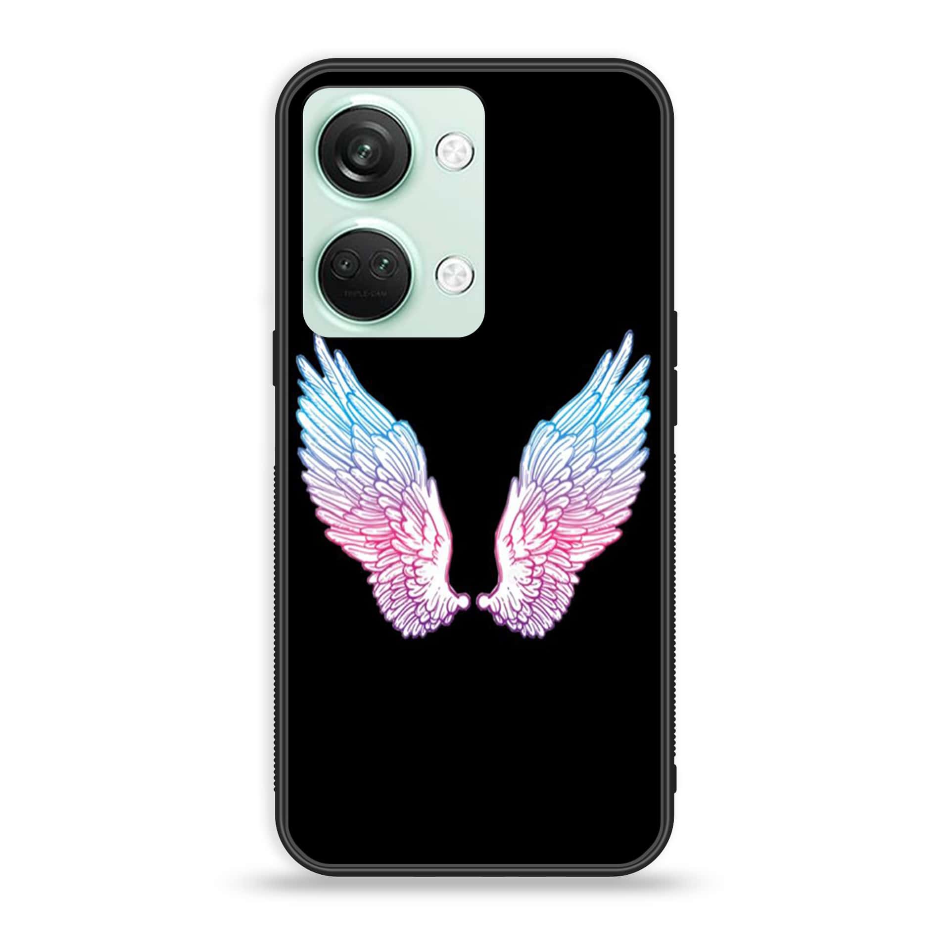 OnePlus Nord 3 5G - Angel Wings Series - Premium Printed Glass soft Bumper shock Proof Case