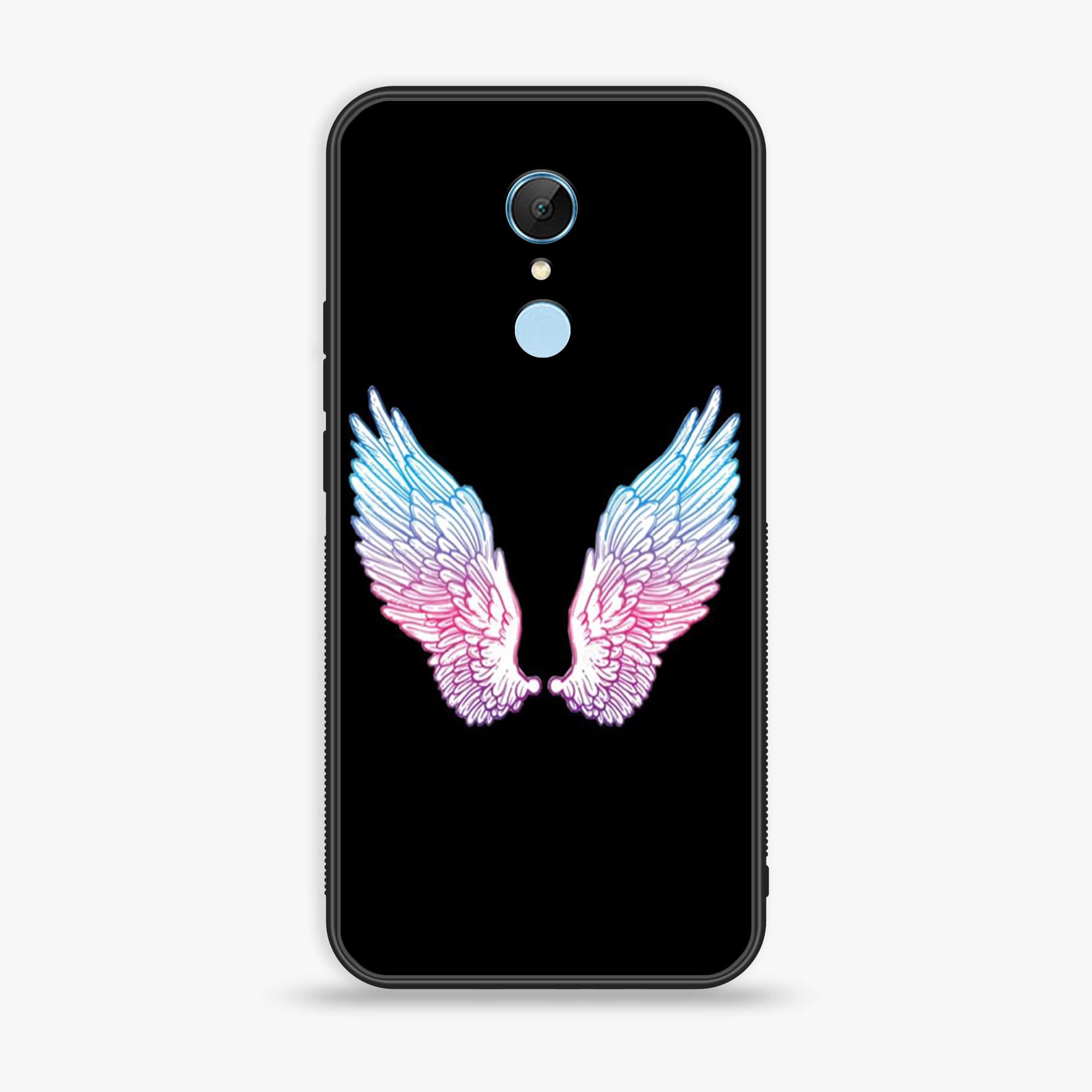 Xiaomi Redmi 5 - Angel Wings Series - Premium Printed Glass soft Bumper shock Proof Case