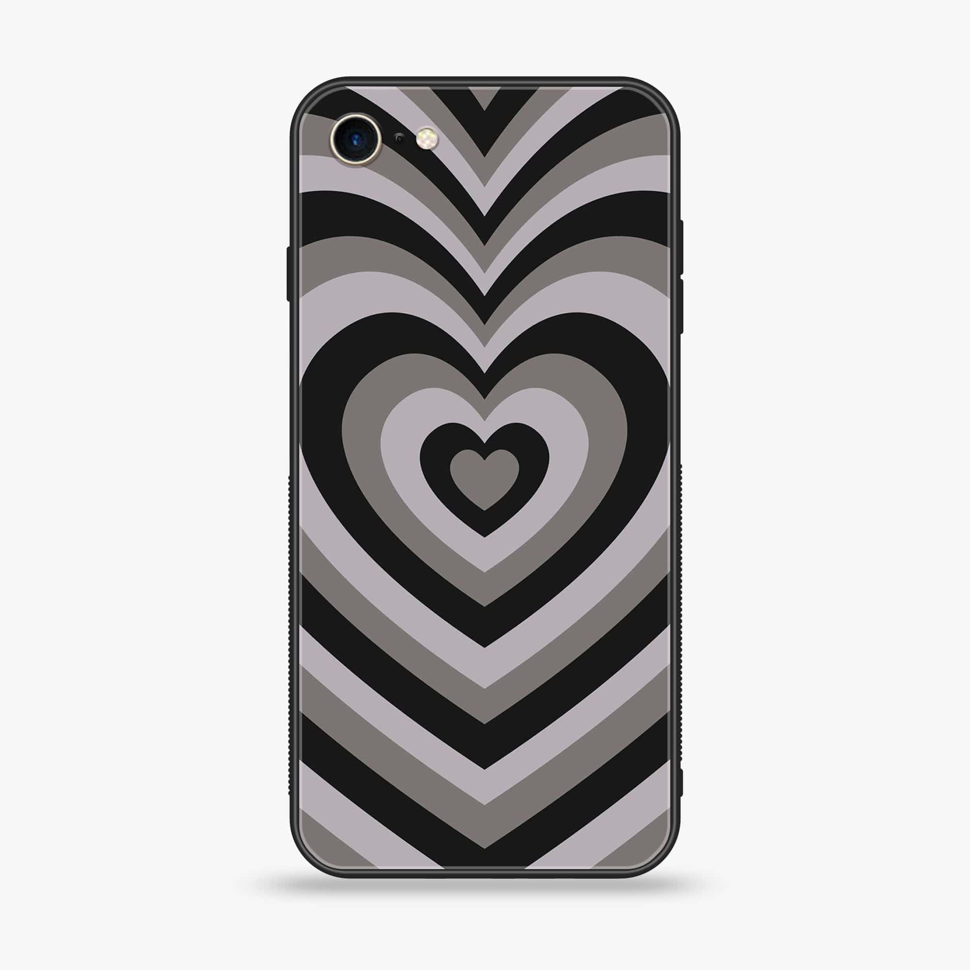 iPhone SE 2020 - Heart Beat Series - Premium Printed Glass soft Bumper shock Proof Case