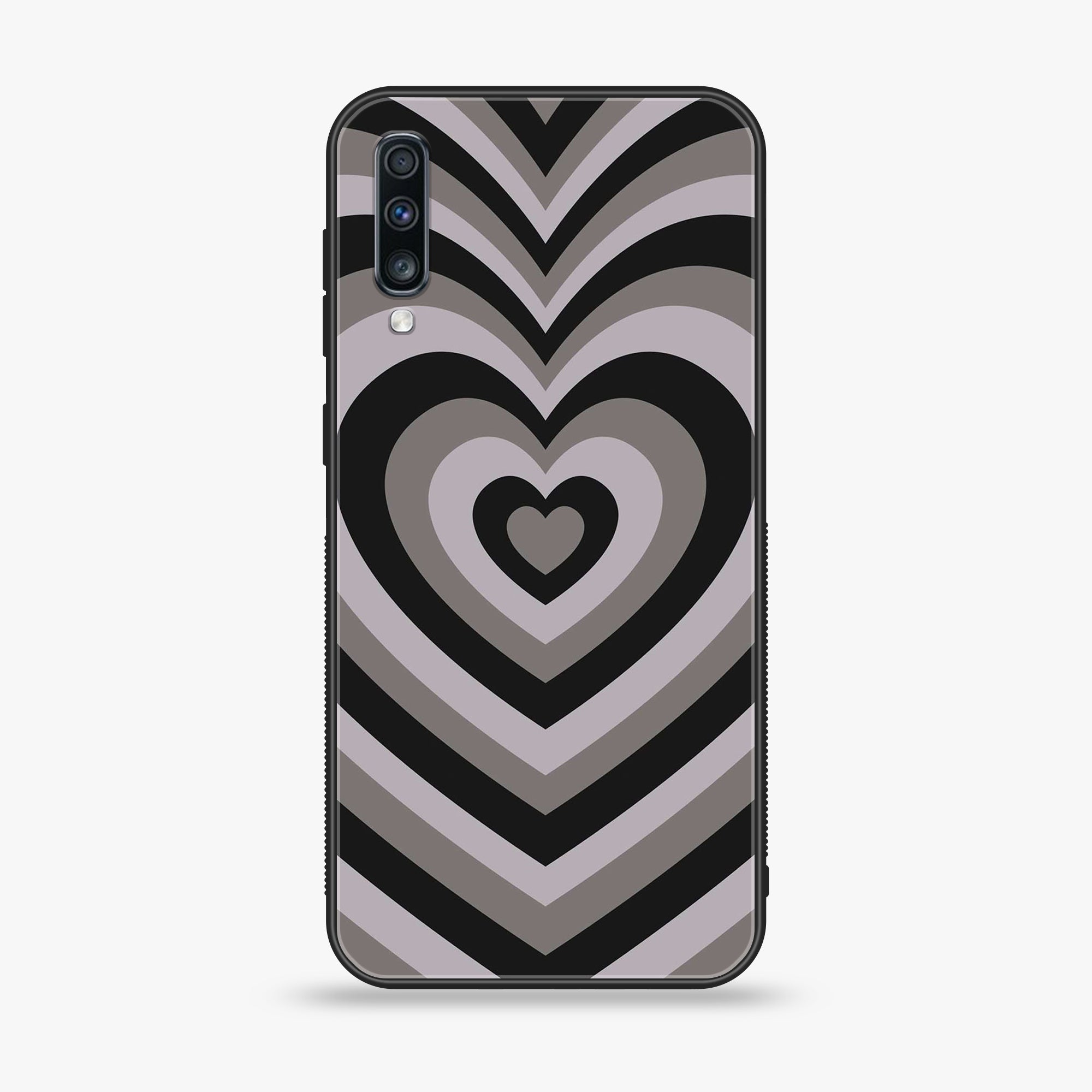 Samsung Galaxy A70S - Heart Beat Series - Premium Printed Glass soft Bumper shock Proof Case
