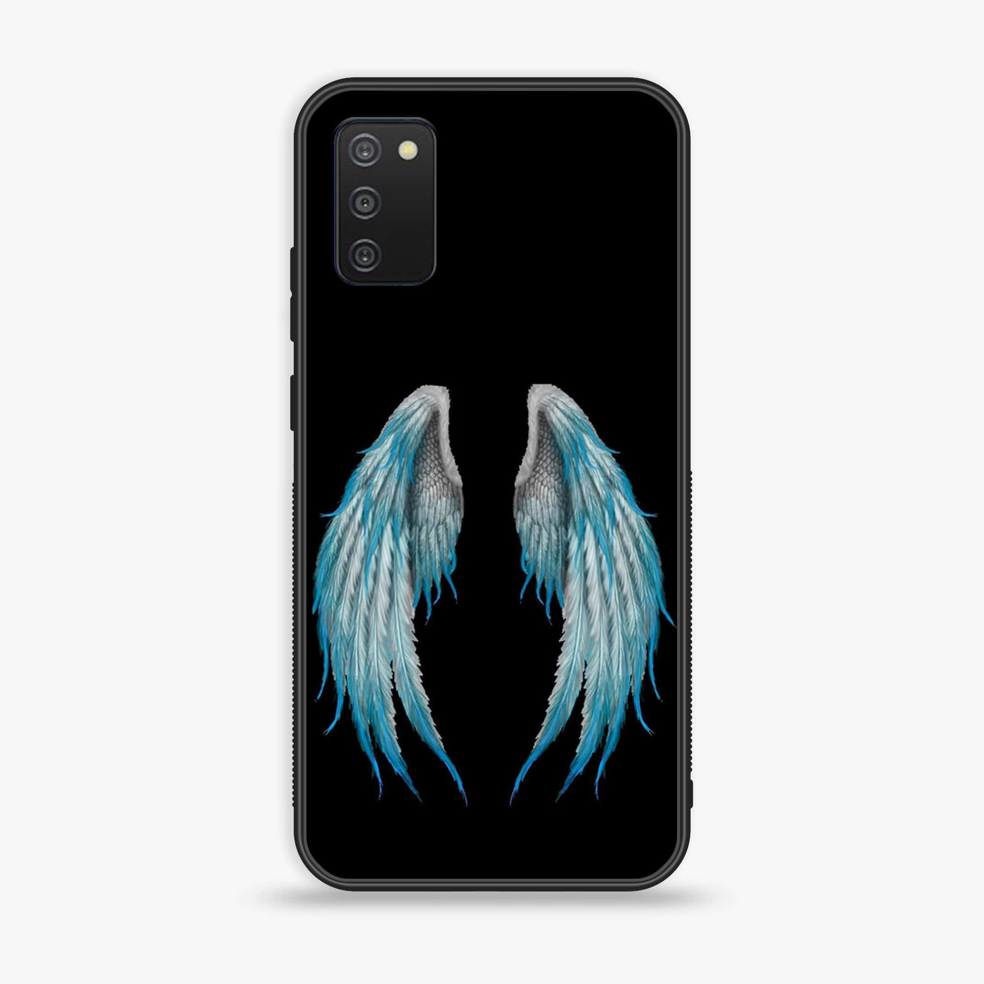 Samsung Galaxy A03s - Angel Wings Series - Premium Printed Glass soft Bumper shock Proof Case