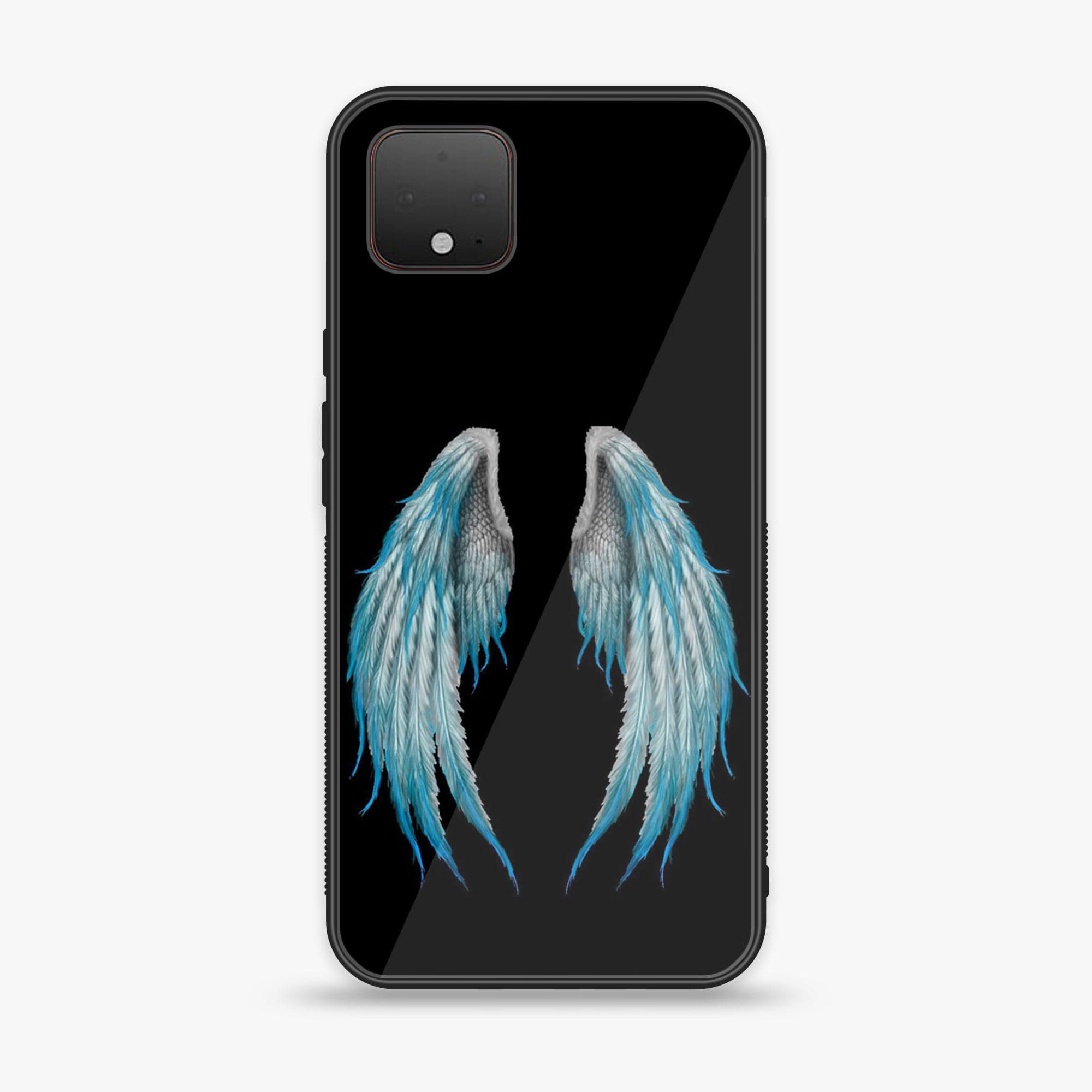 Google Pixel 4 - Angel Wings Series - Premium Printed Glass soft Bumper shock Proof Case