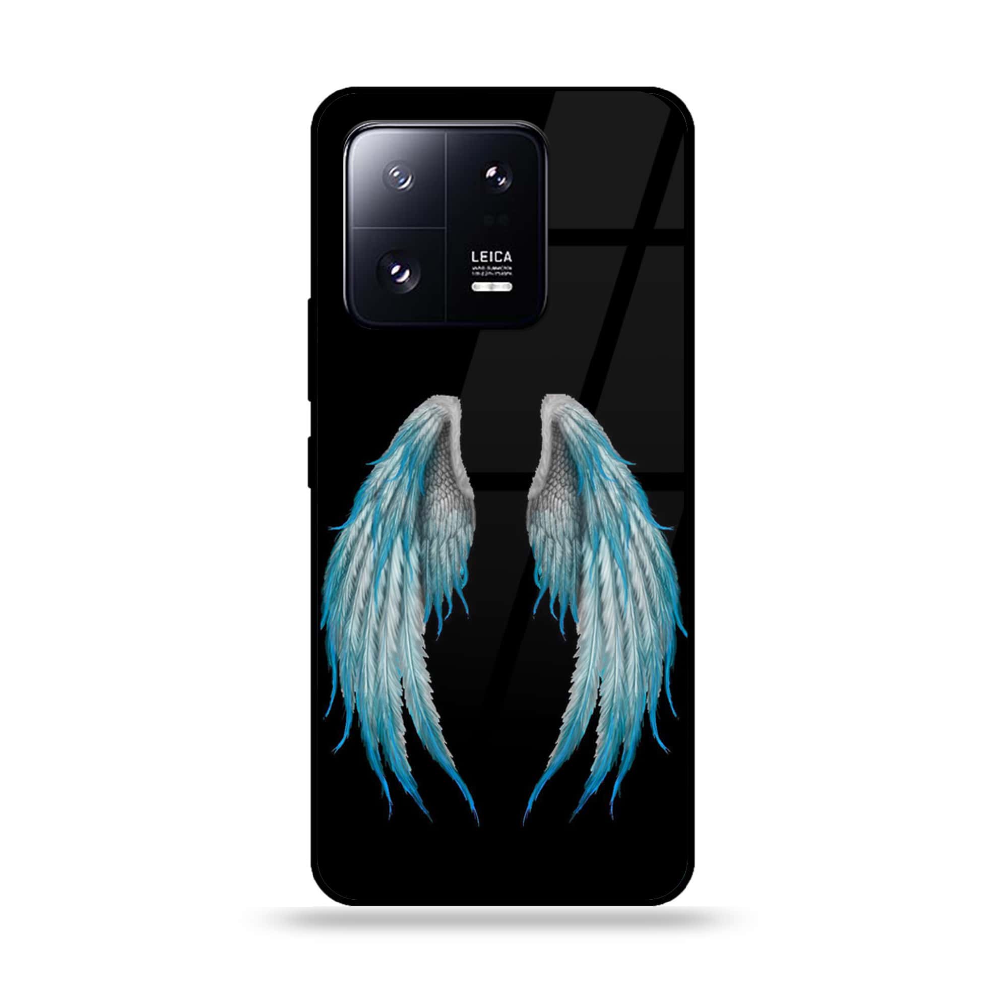 Xiaomi 13 Pro - Angel Wings Series - Premium Printed Glass soft Bumper shock Proof Case