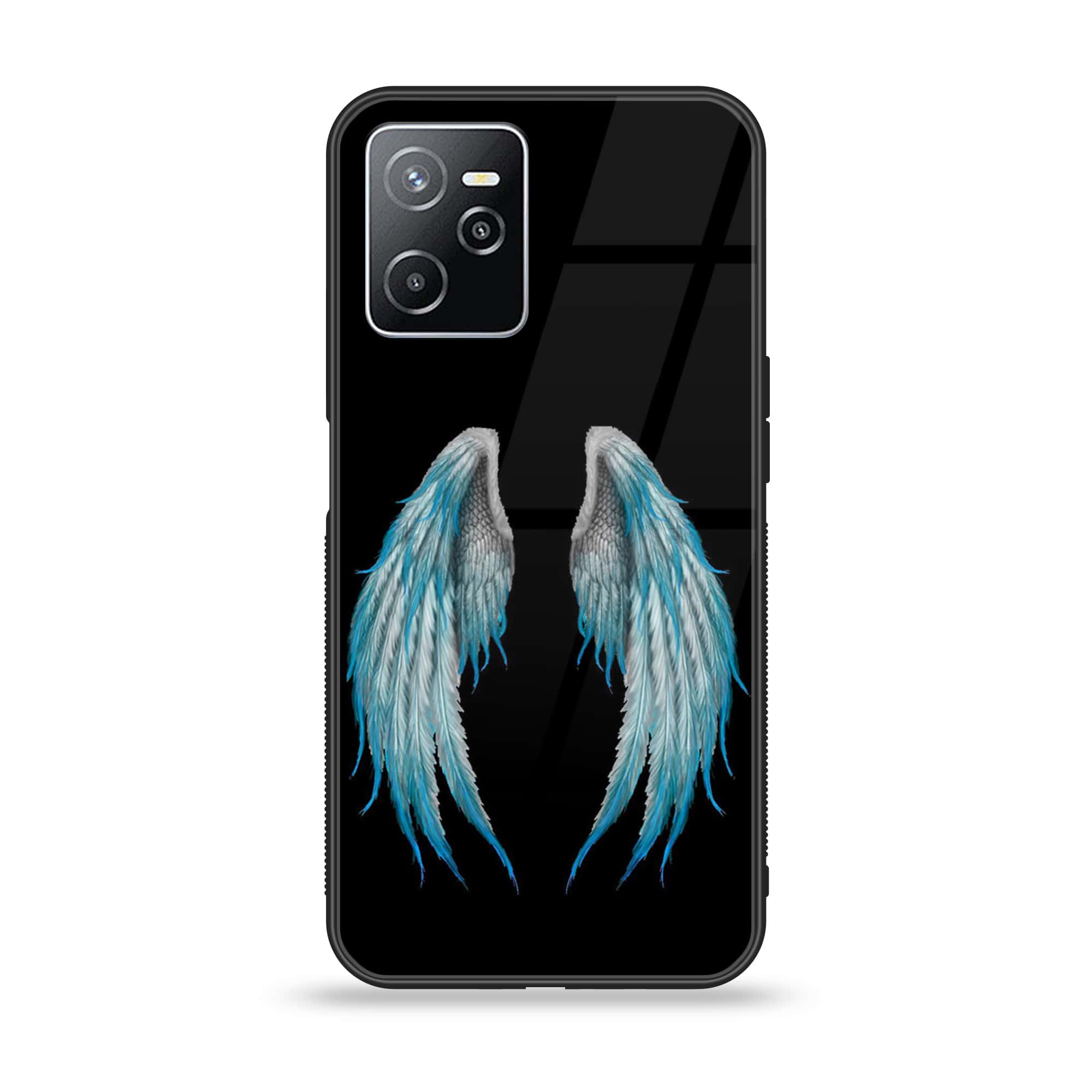 Realme Narzo 50A Prime - Angel Wings Series - Premium Printed Glass soft Bumper shock Proof Case