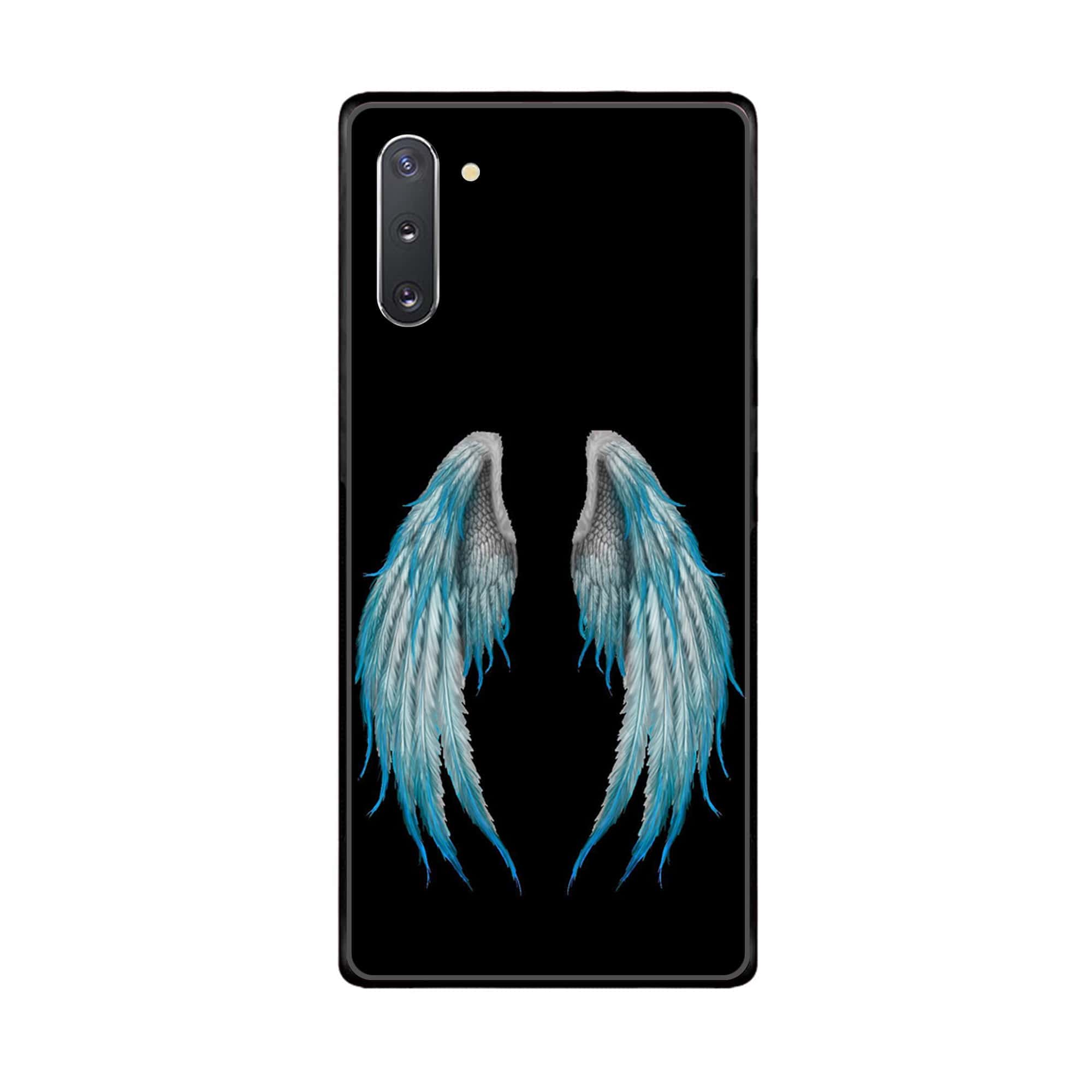 Samsung Galaxy Note 10 Angel Wings Series Premium Printed Glass soft Bumper shock Proof Case