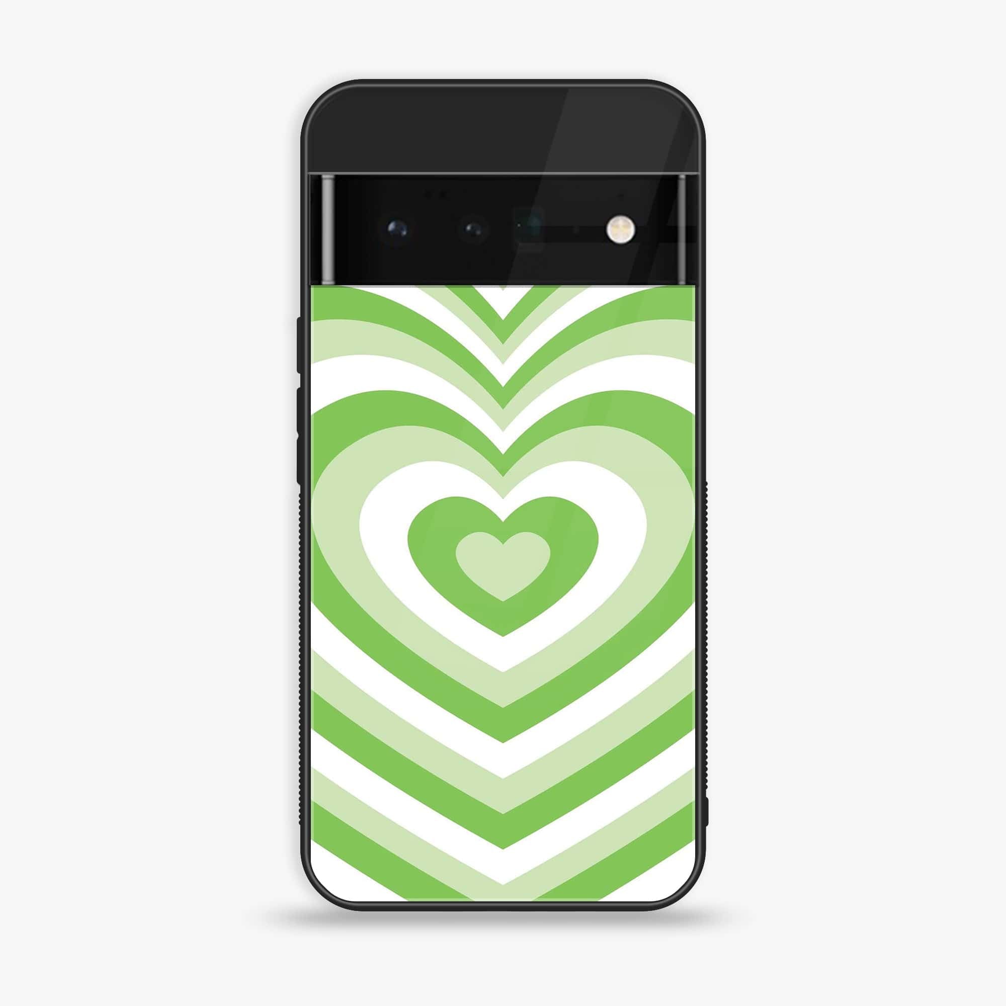 Google Pixel 6 - Heart Beat Series - Premium Printed Glass soft Bumper shock Proof Case