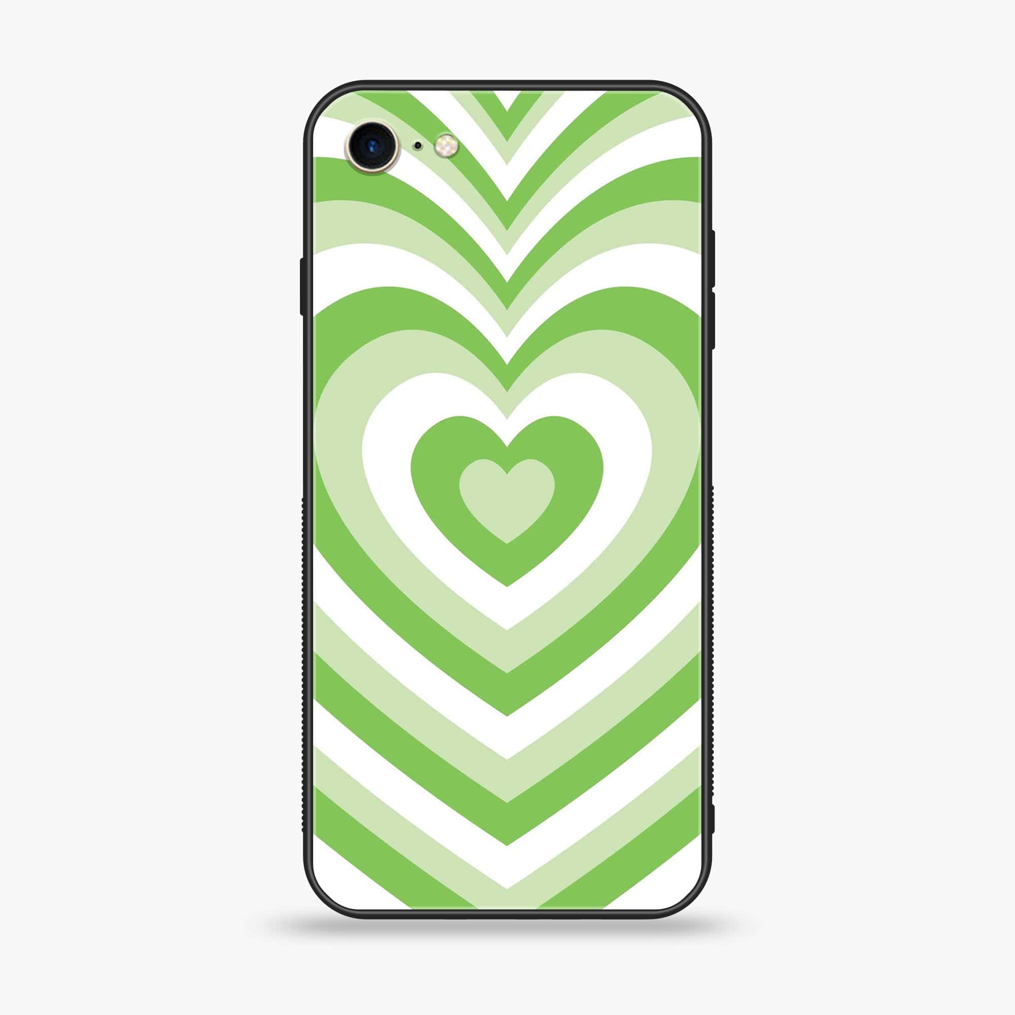 iPhone SE 2020 - Heart Beat Series - Premium Printed Glass soft Bumper shock Proof Case