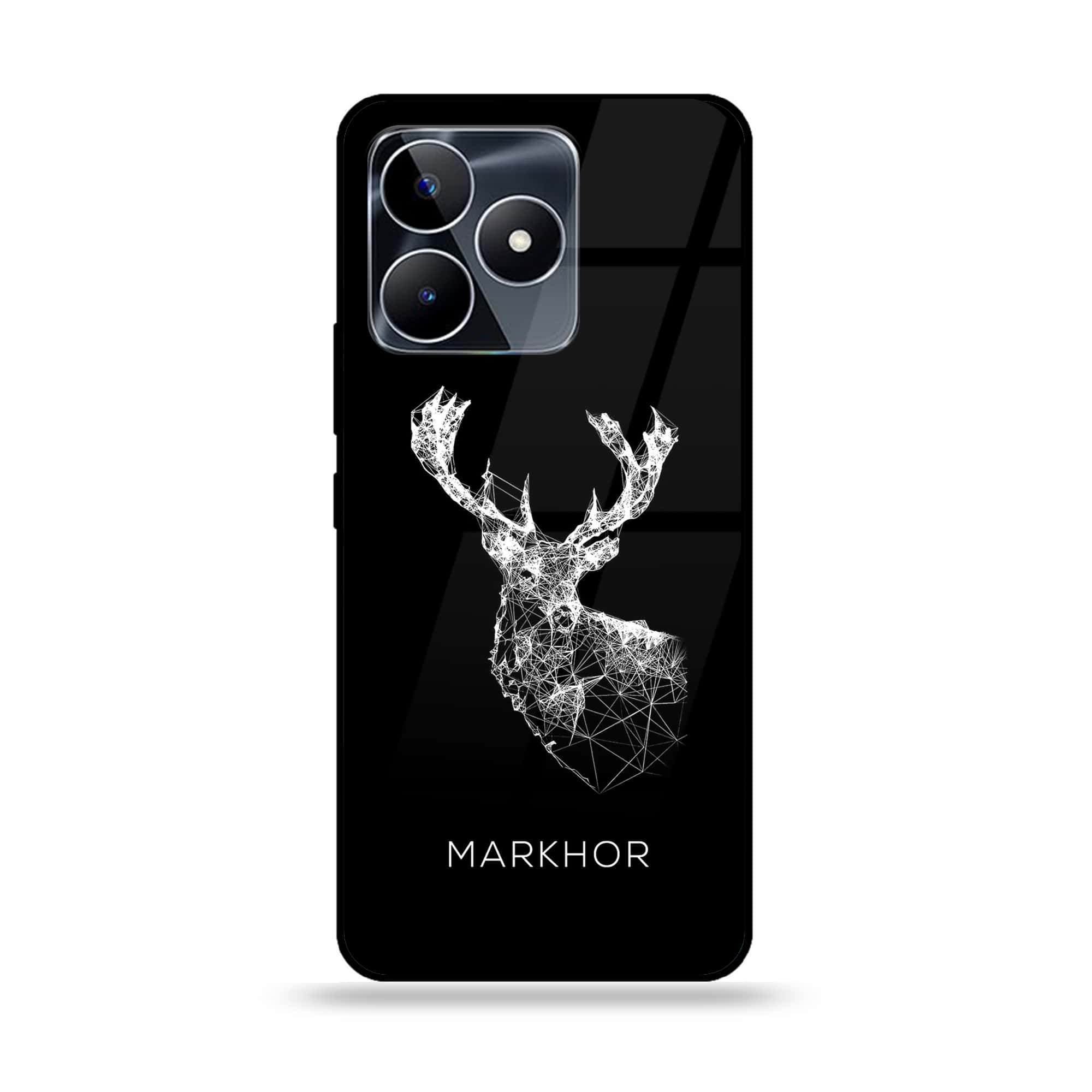 Realme C53 - Markhor Series - Premium Printed Glass soft Bumper shock Proof Case