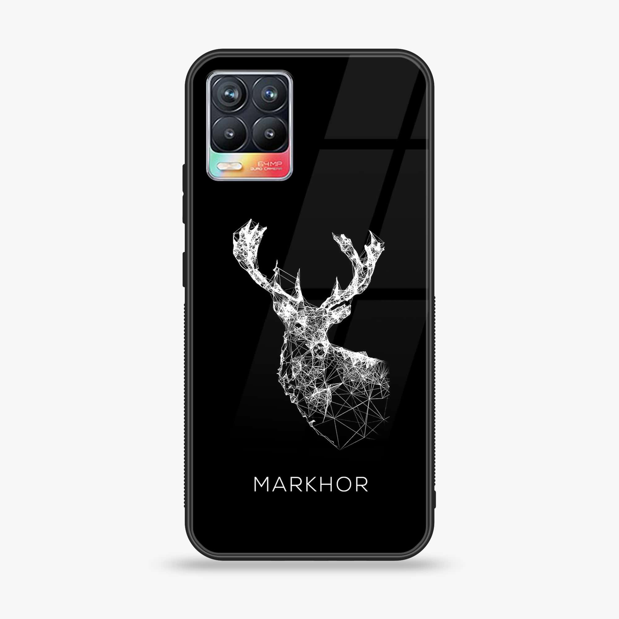 Realme 8 - Markhor Series - Premium Printed Glass soft Bumper shock Proof Case