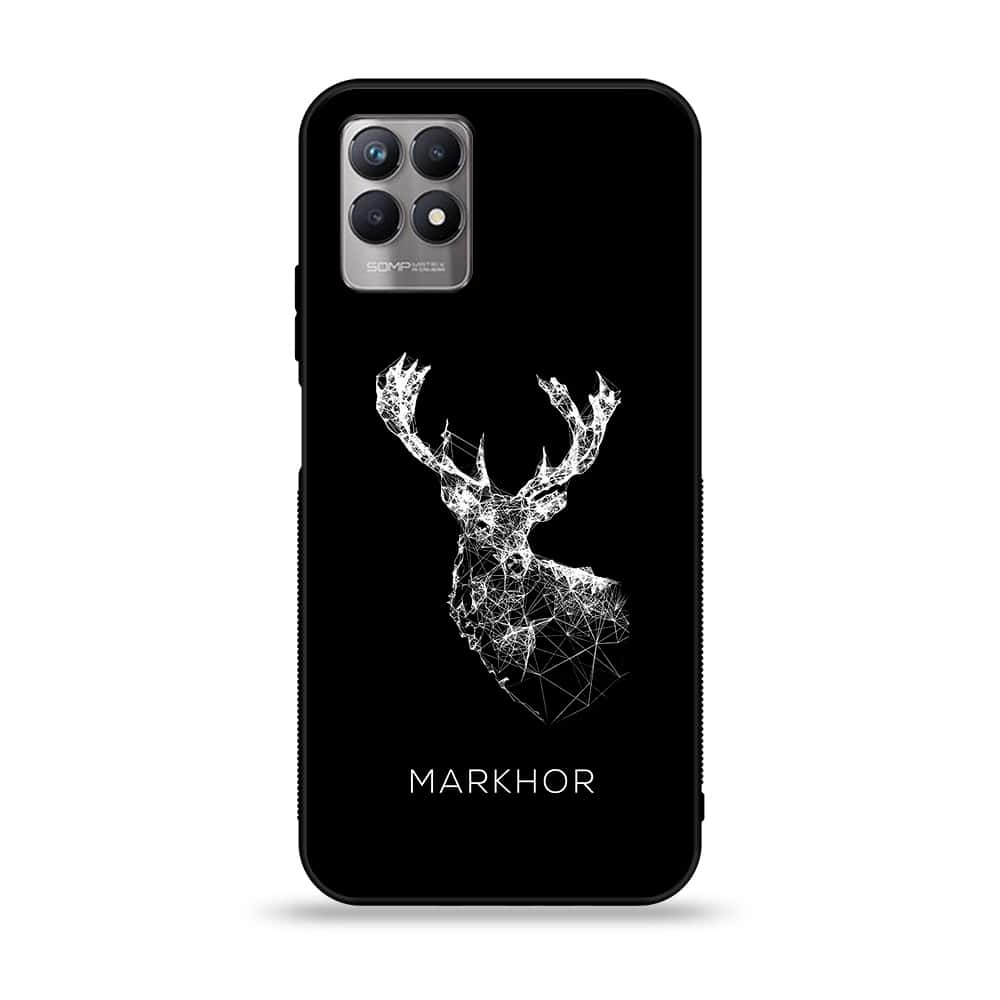 Realme Narzo 50 - Markhor Series - Premium Printed Glass soft Bumper shock Proof Case