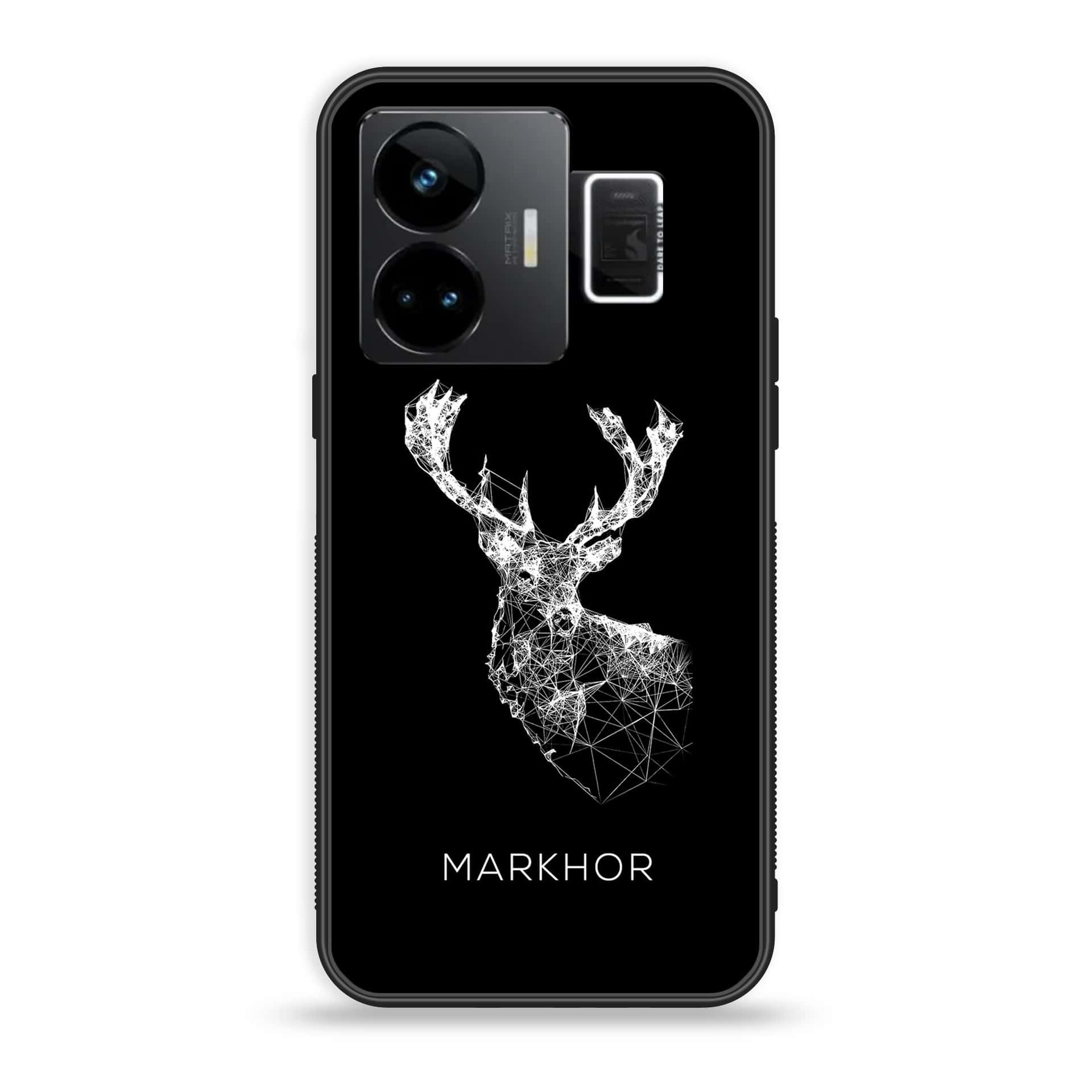 Realme GT3 - Markhor Series - Premium Printed Glass soft Bumper shock Proof Case