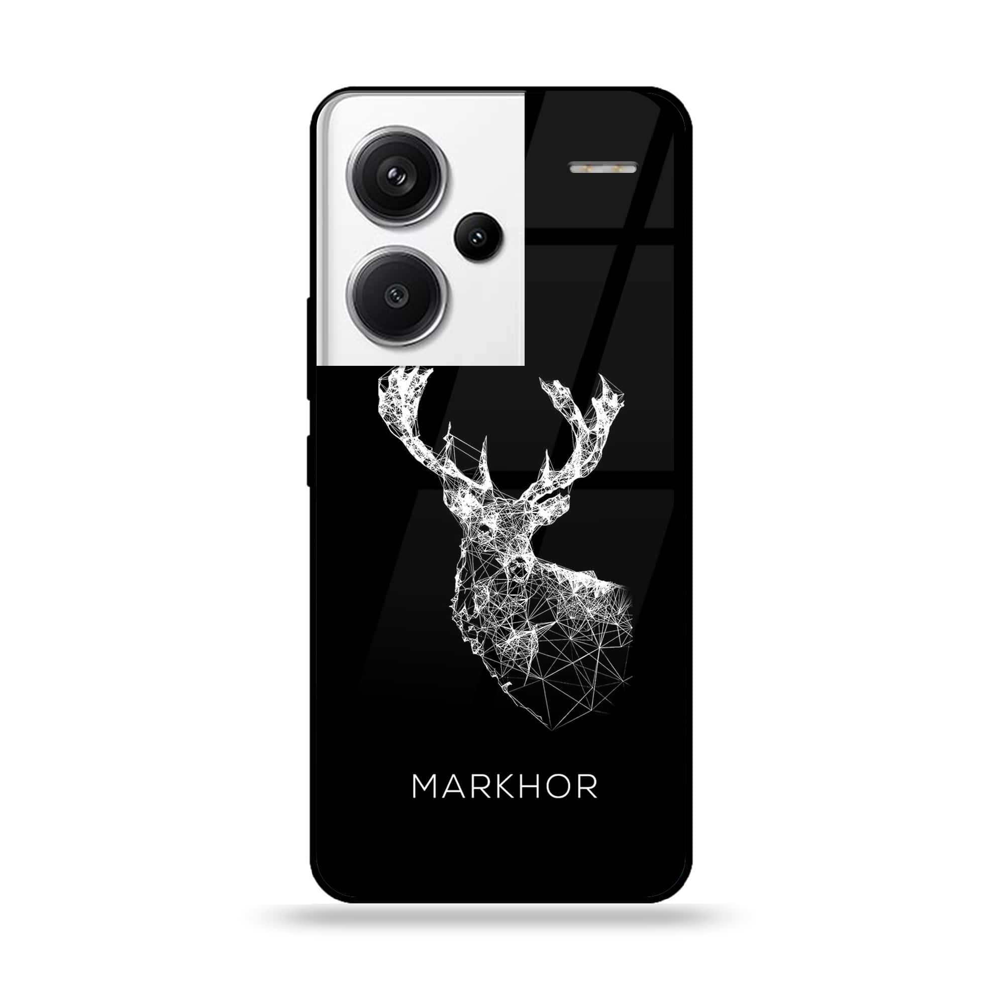 Redmi Note 13 Pro Plus 5G - Markhor Series - Premium Printed Glass soft Bumper shock Proof Case