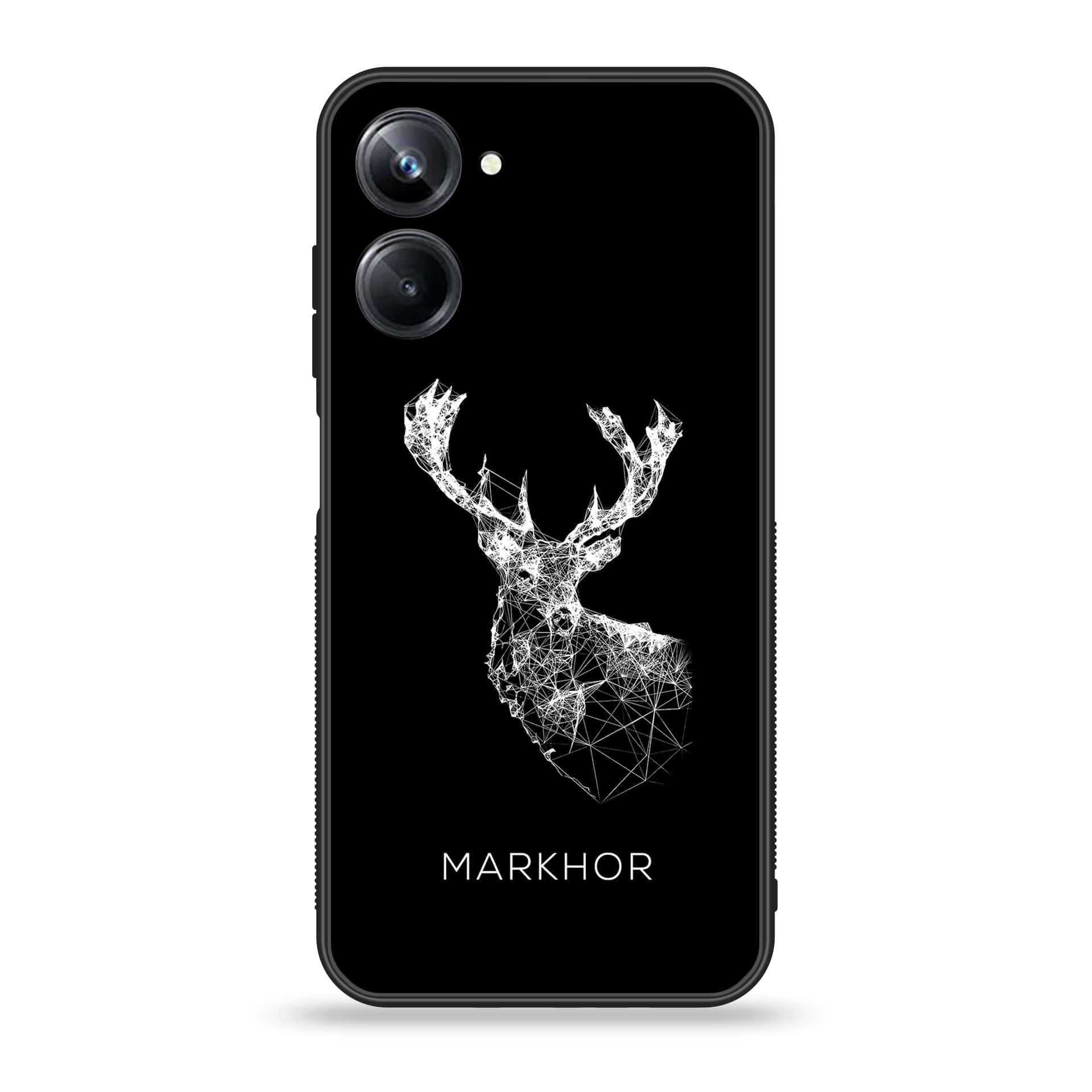 Realme 10 Pro  Markhor series Premium Printed Glass soft Bumper shock Proof Case