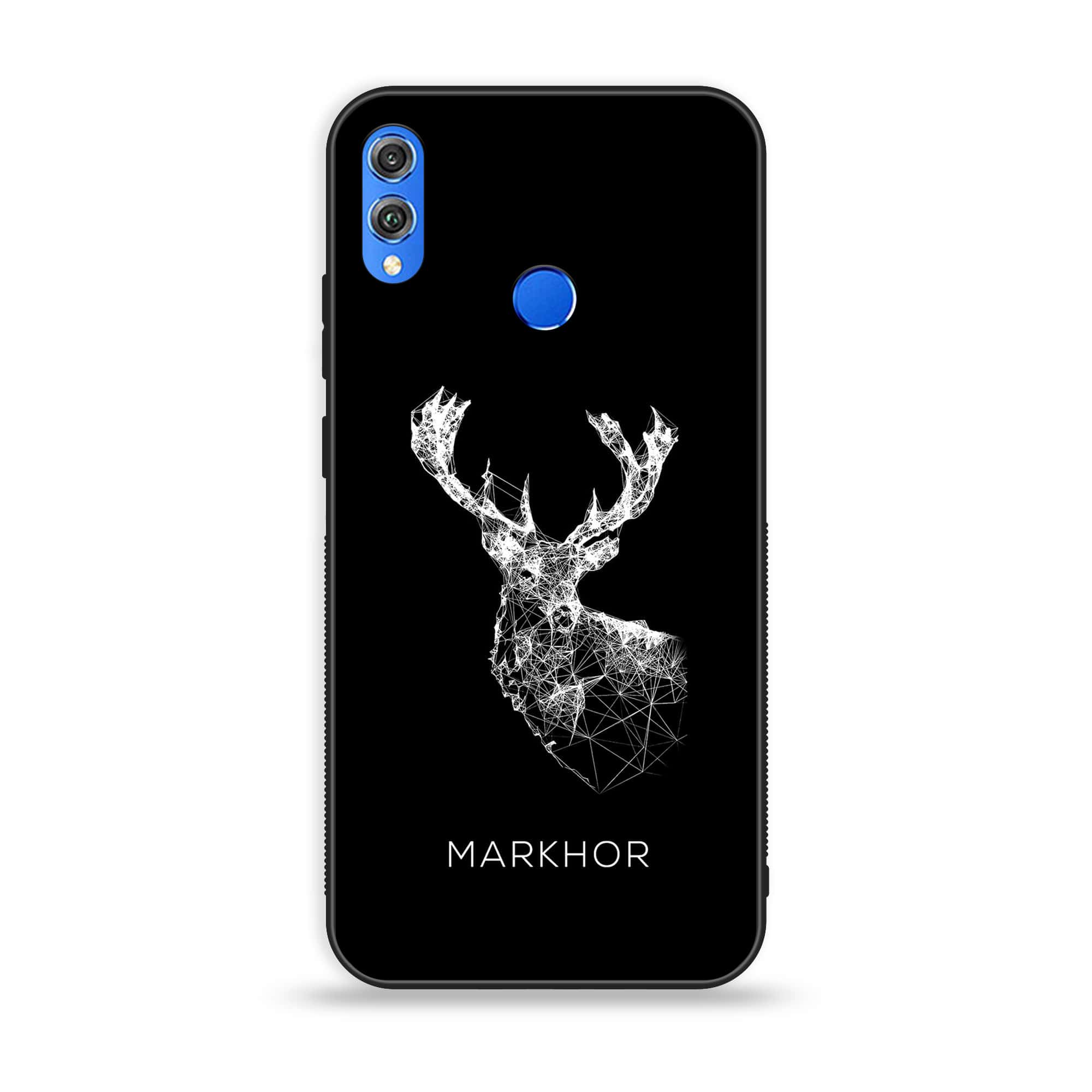 Huawei Honor 8X - Markhor Series - Premium Printed Glass soft Bumper shock Proof Case