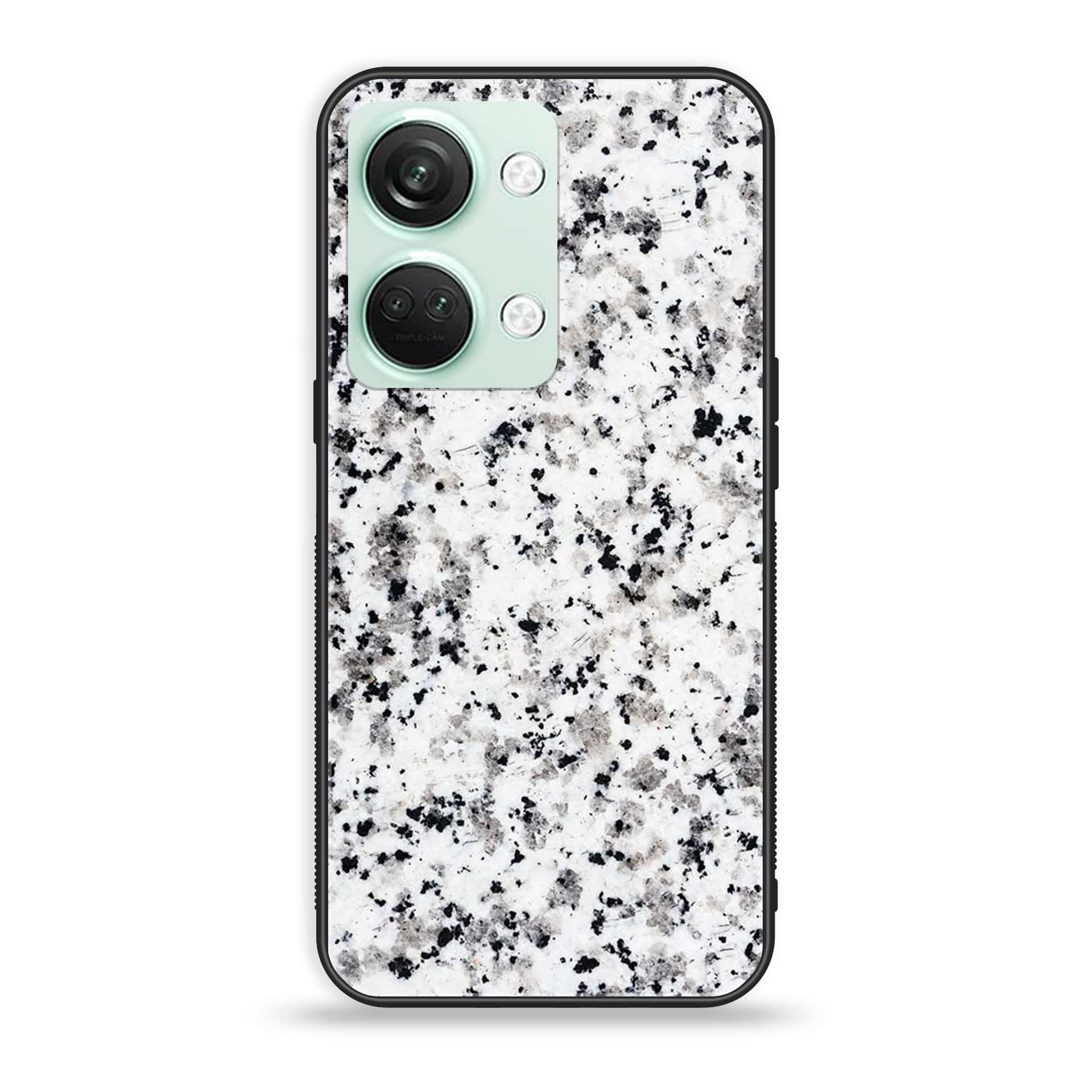 OnePlus Nord 3 5G - White Marble Series - Premium Printed Glass soft Bumper shock Proof Case