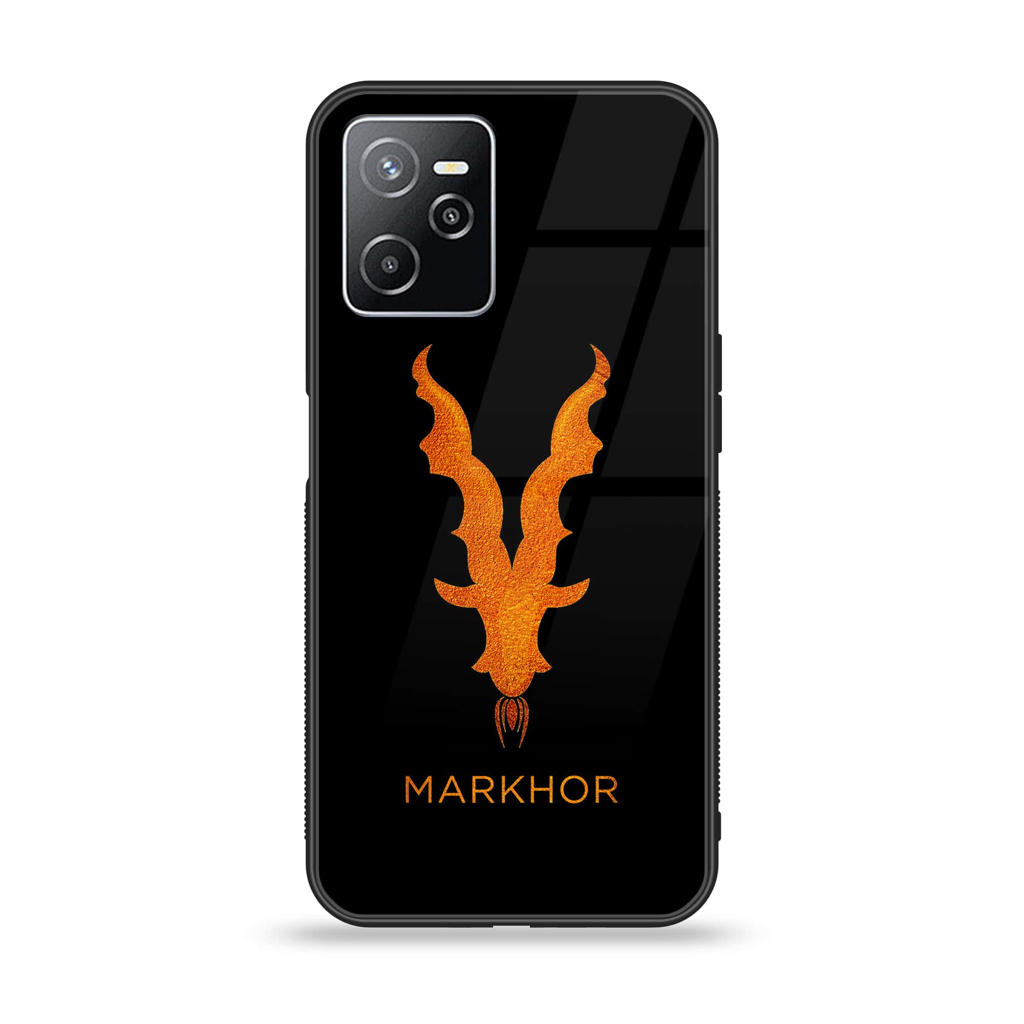Realme Narzo 50A Prime - Markhor Series - Premium Printed Glass soft Bumper shock Proof Case