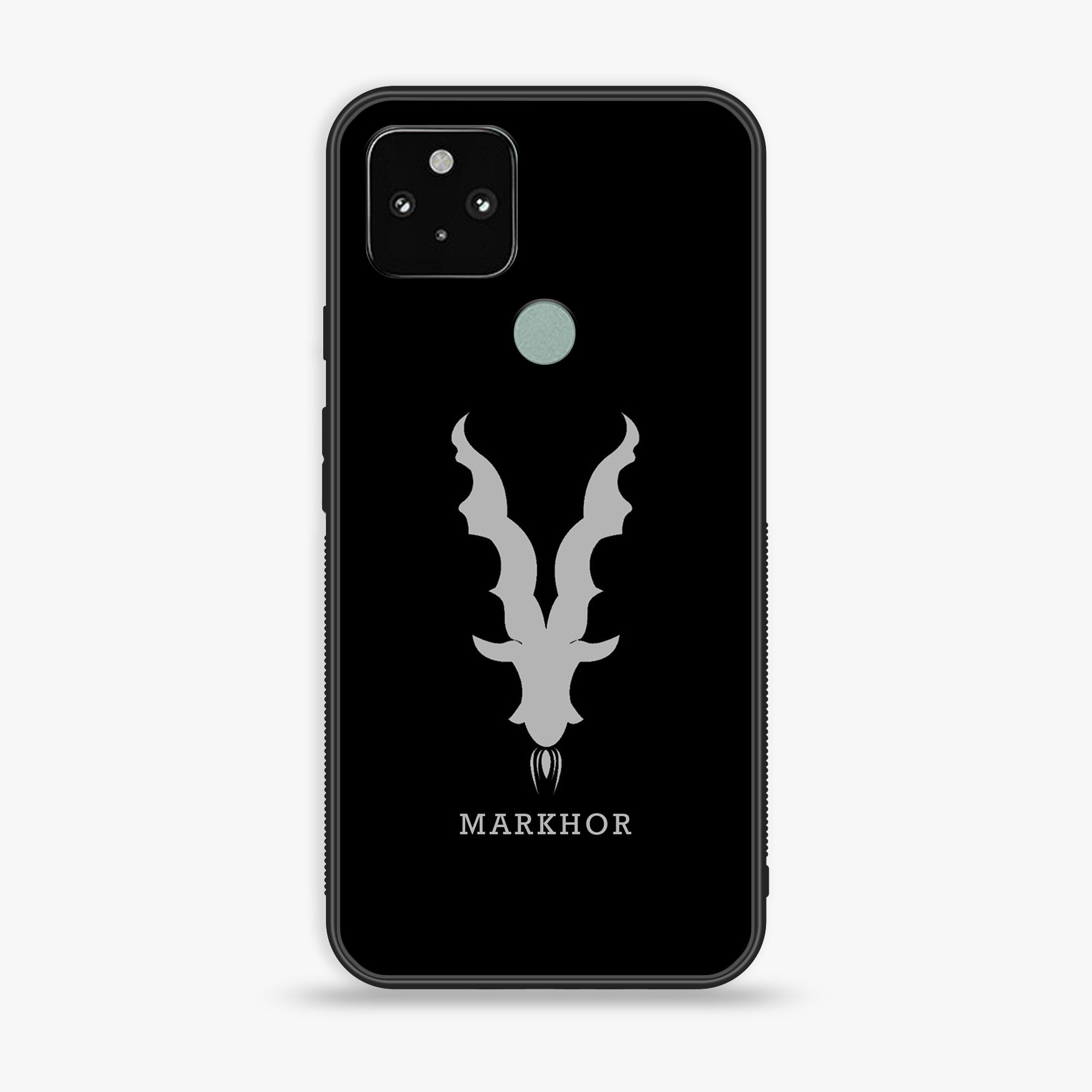 Google Pixel 5a - Markhor series - Premium Printed Glass soft Bumper shock Proof Case