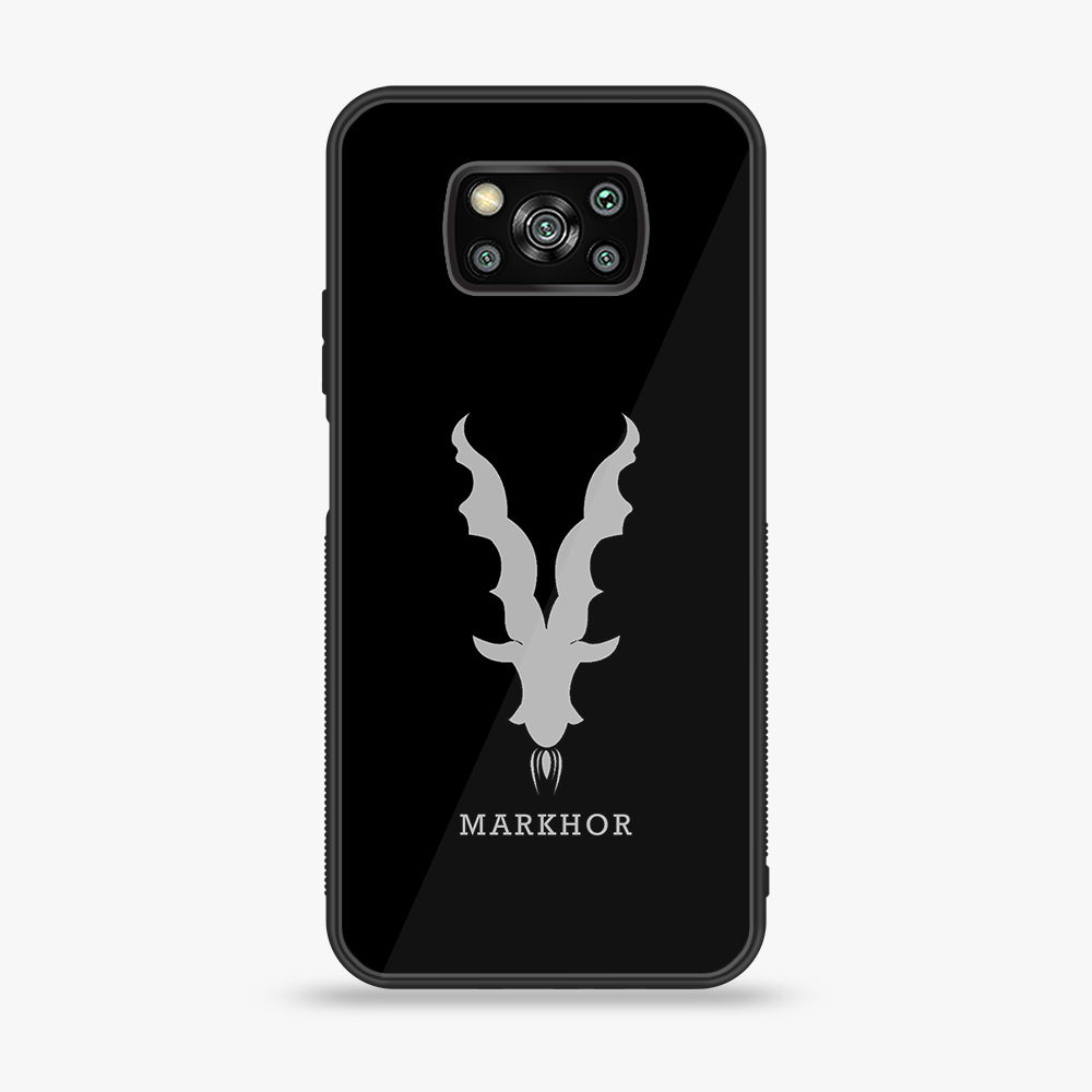 Xiaomi Poco X3 NFC - Markhor Series - Premium Printed Glass soft Bumper shock Proof Case