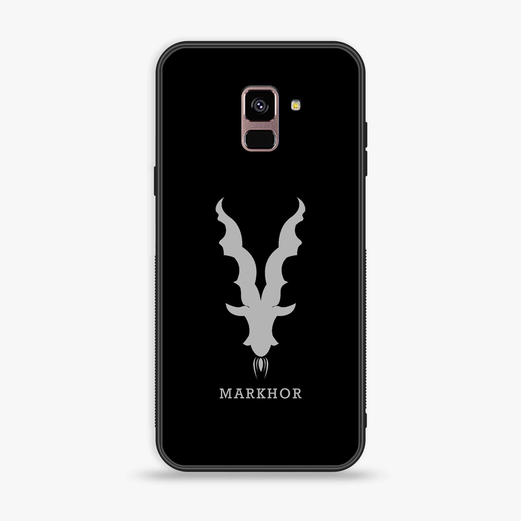 Samsung Galaxy A8+ (2018) - Markhor Series - Premium Printed Glass soft Bumper shock Proof Case