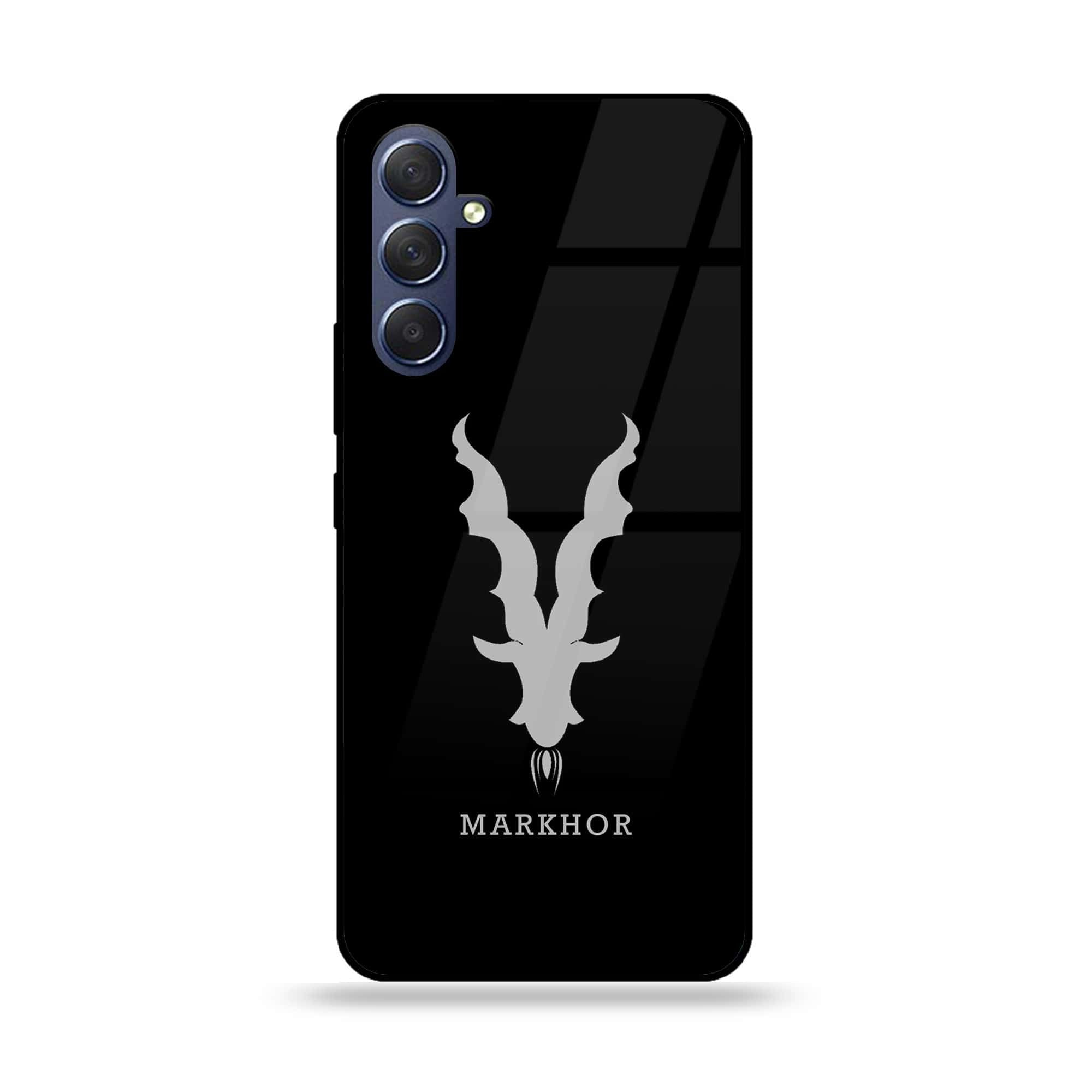 Samsung Galaxy M54 - Markhor Series - Premium Printed Glass soft Bumper shock Proof Case