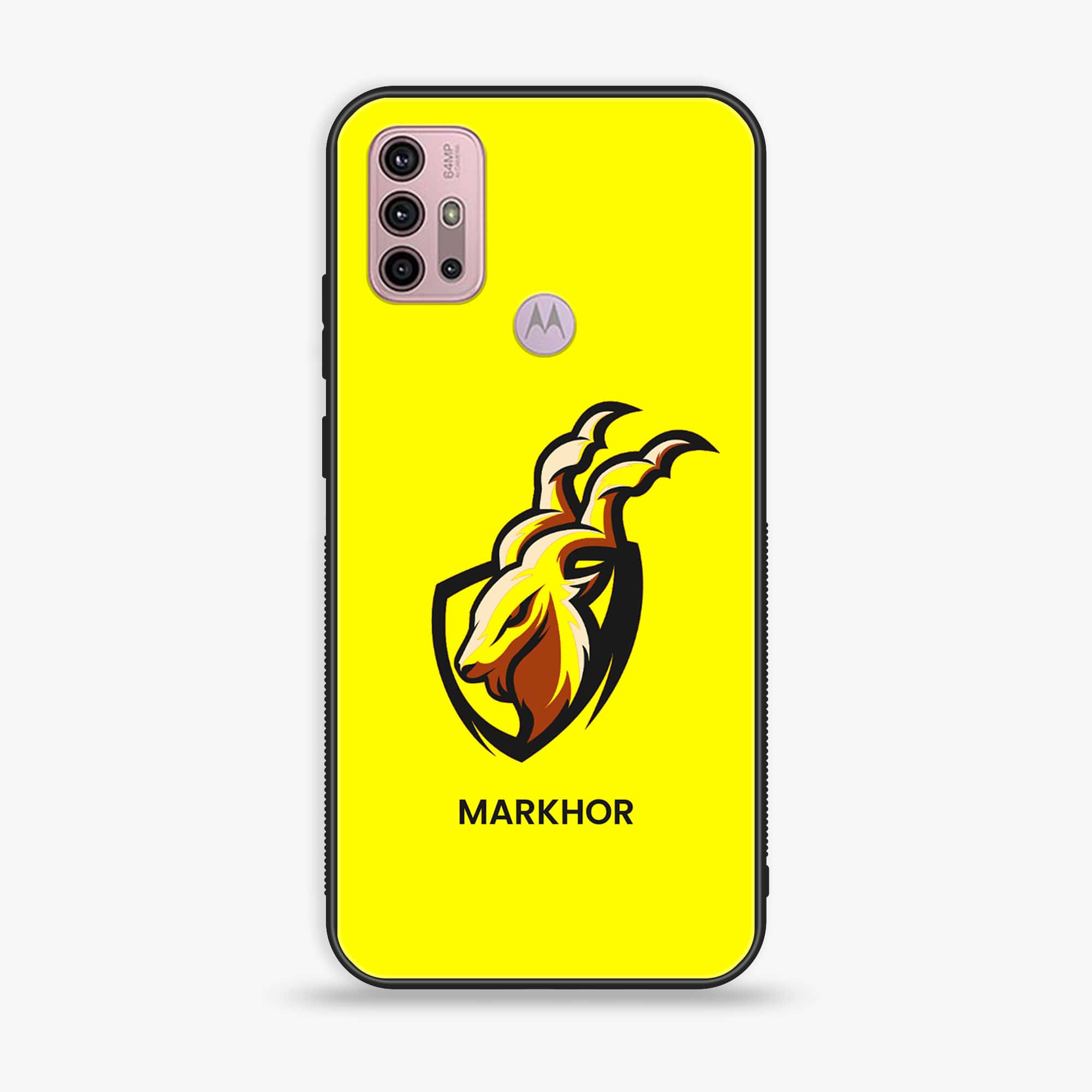 Motorola Moto G20 - Markhor Series - Premium Printed Glass soft Bumper shock Proof Case