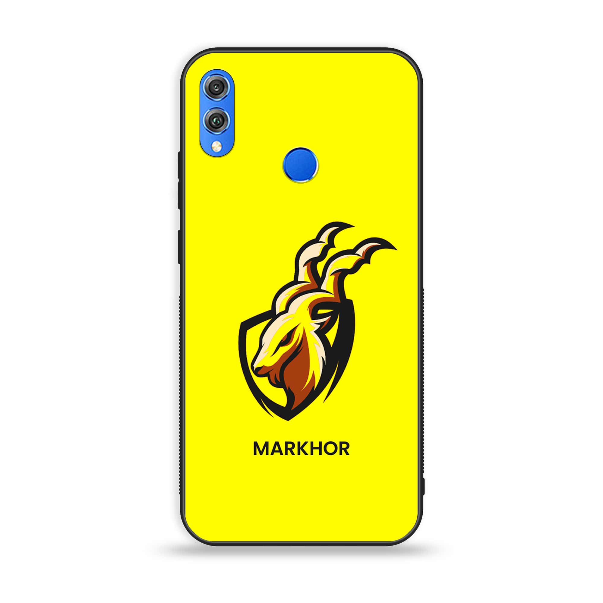 Huawei Honor 8X - Markhor Series - Premium Printed Glass soft Bumper shock Proof Case
