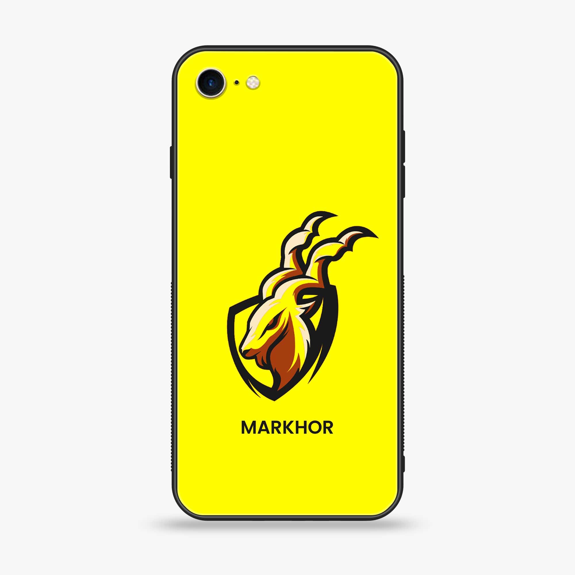 iPhone SE 2020 - Markhor  Series - Premium Printed Glass soft Bumper shock Proof Case